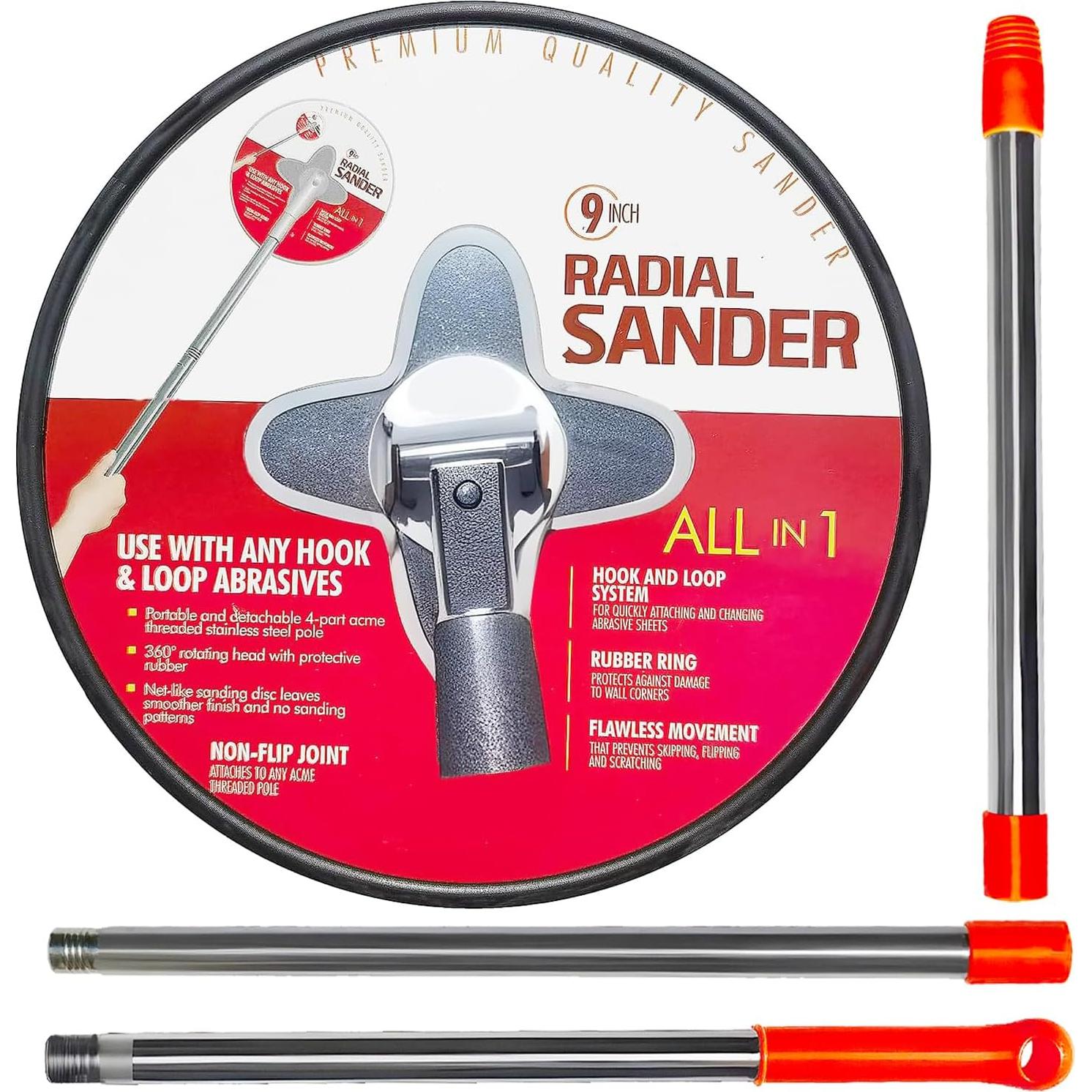 Lijadora de Yeso Manual Radial SACKORANGE 9 Pulgadas con Poste 1.22m