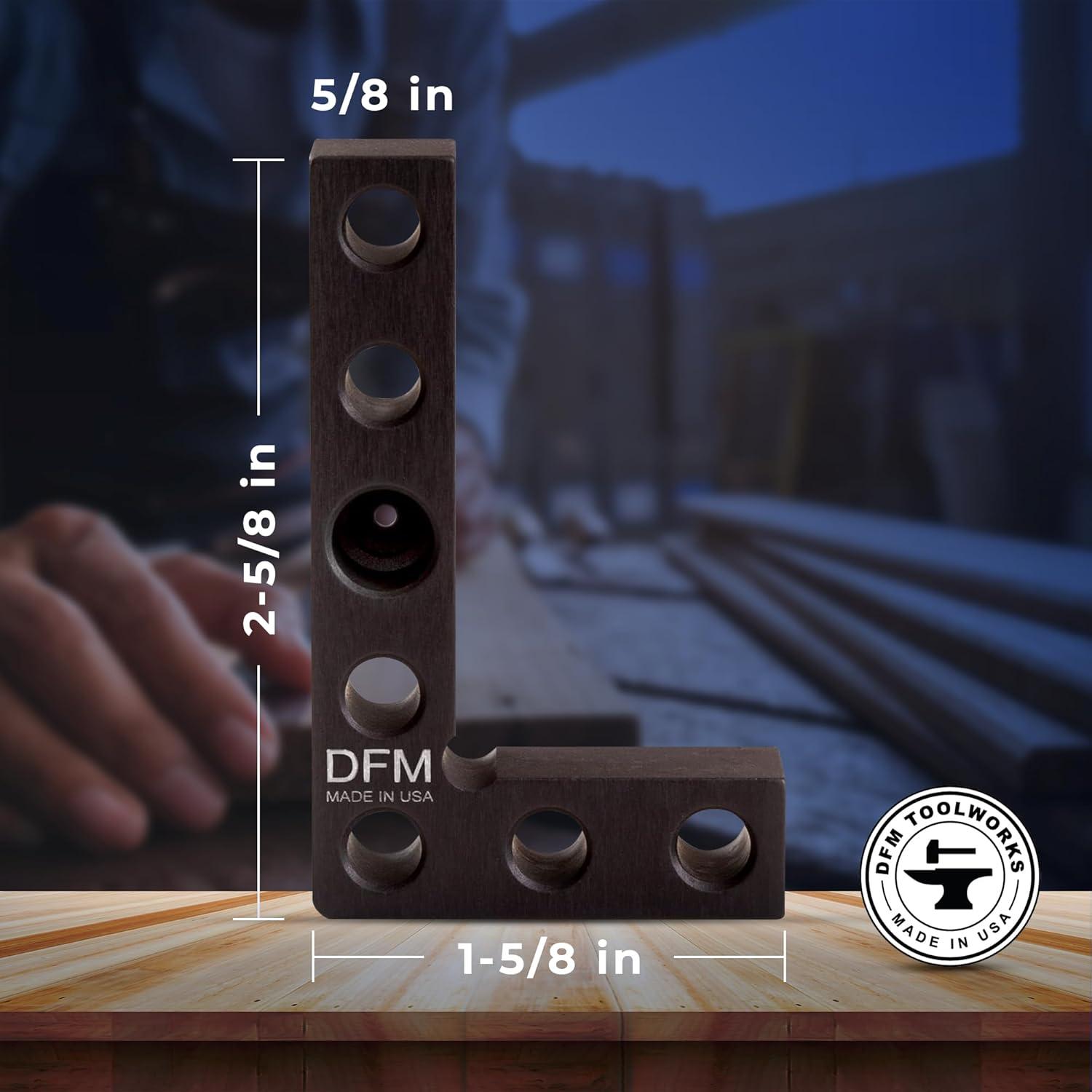Cuadrado y Buscador de Centro DFM - Herramienta de Carpintería Precisa