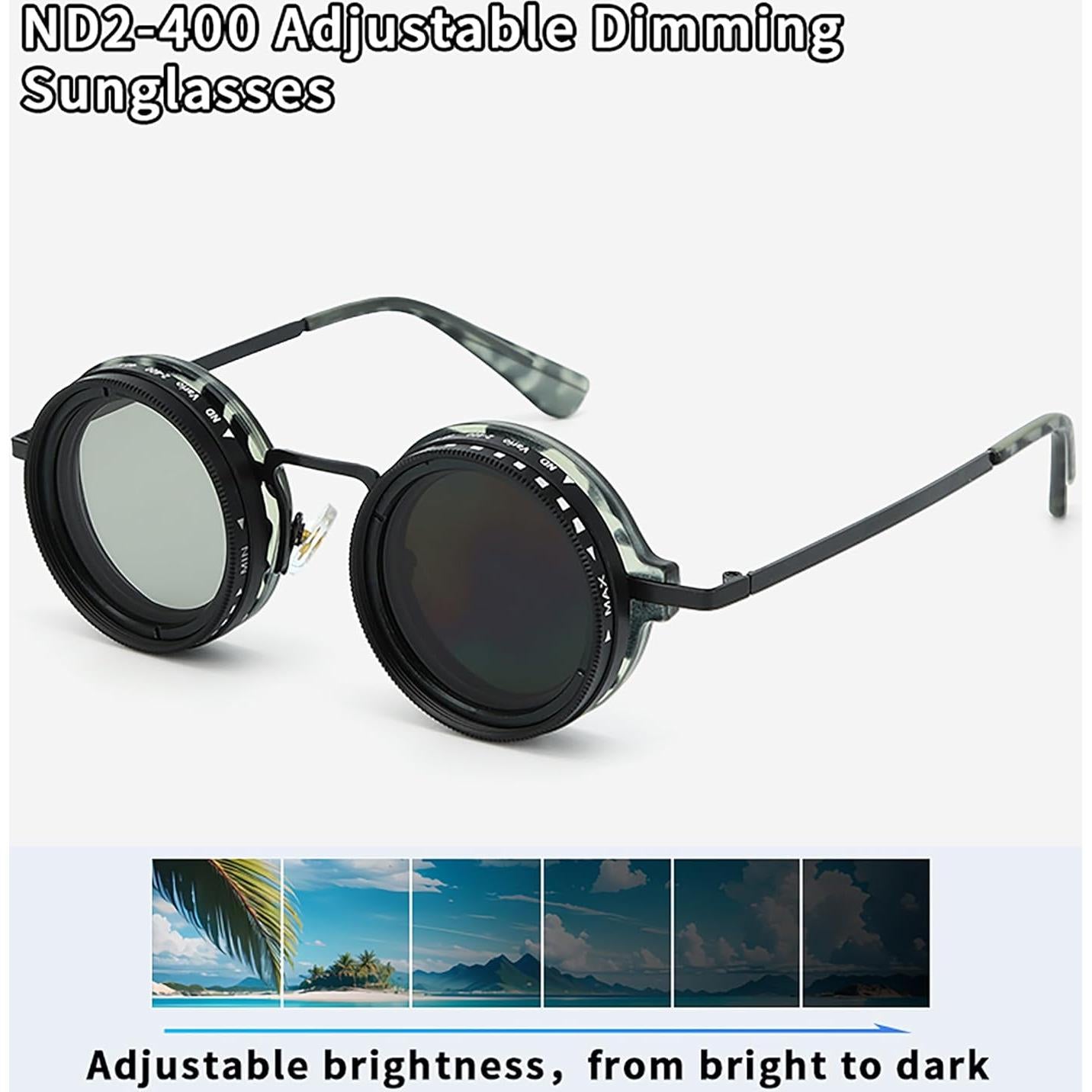 Gafas de sol polarizadas ajustables ND-400 para hombres y mujeres