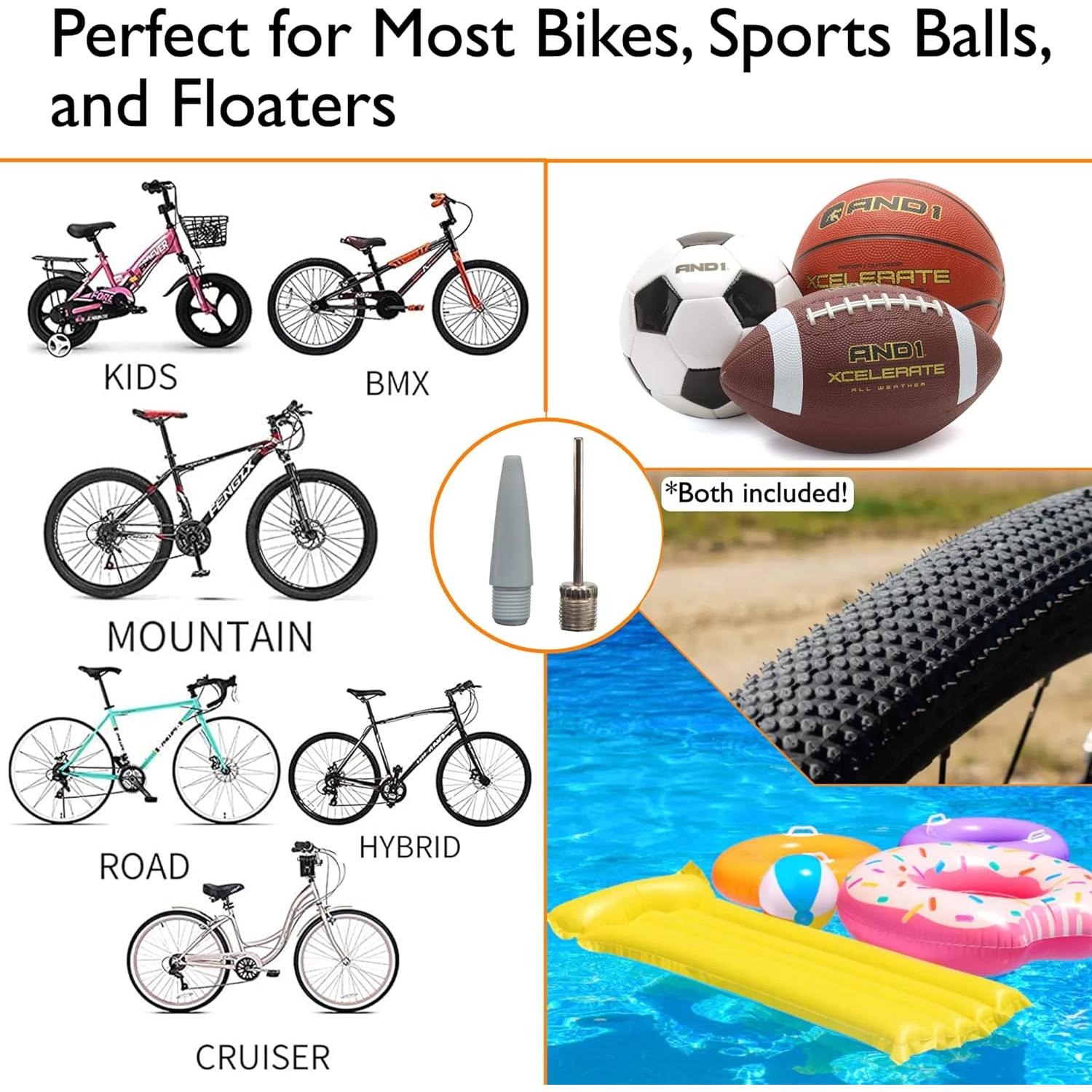 Bomba de Bicicleta Mini Lumintrail con Manómetro y Aguja