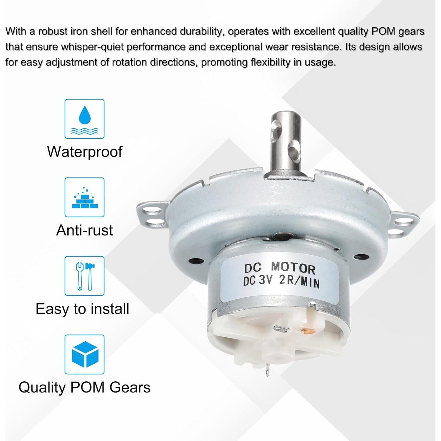 Motor Eléctrico de Baja Velocidad MECCANIXITY JS-50T 2RPM