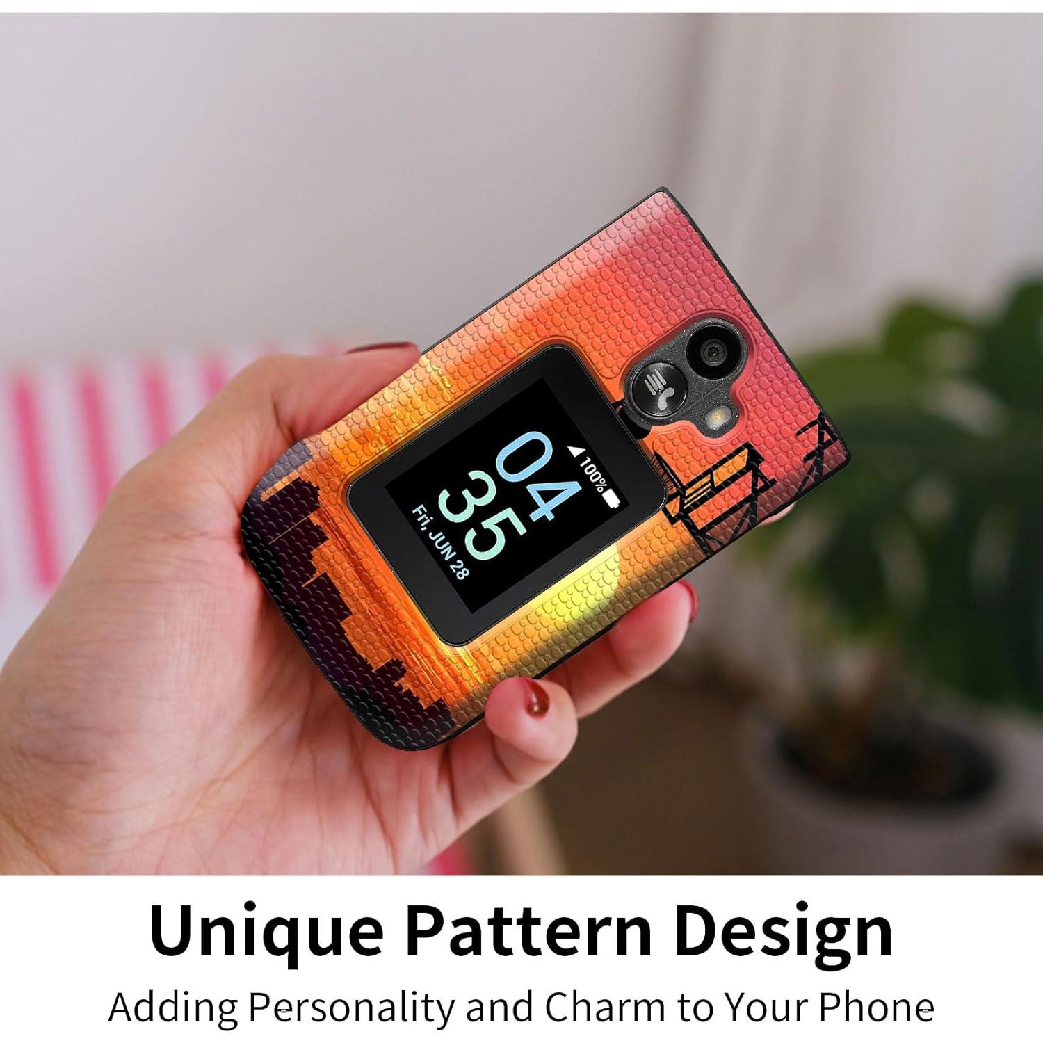 Funda Doble Capa Qindaiwen para TCL Flip 3 T435 2024 - Jugador de Baloncesto