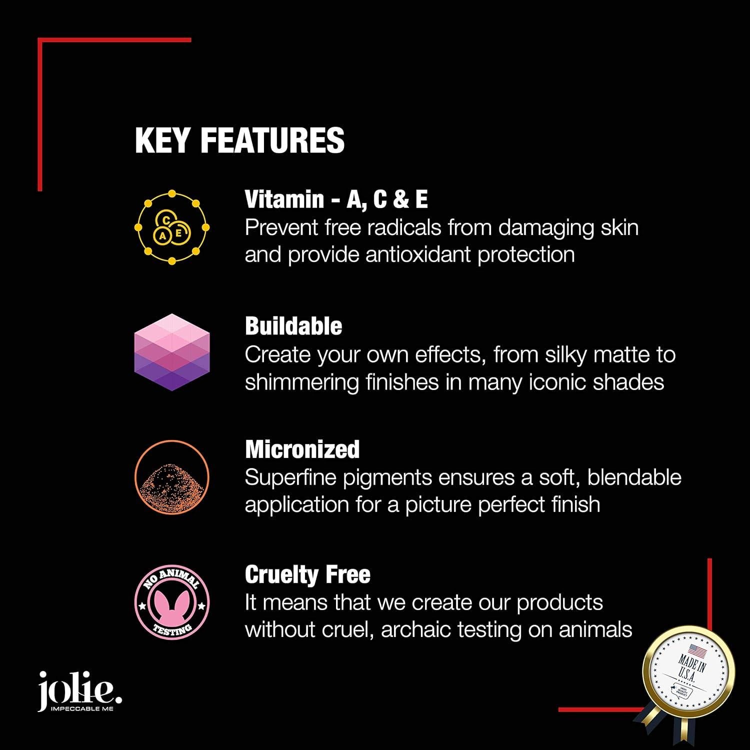 Rubor Jolie Perfecto 28g Brillo de Albaricoque - Larga Duración