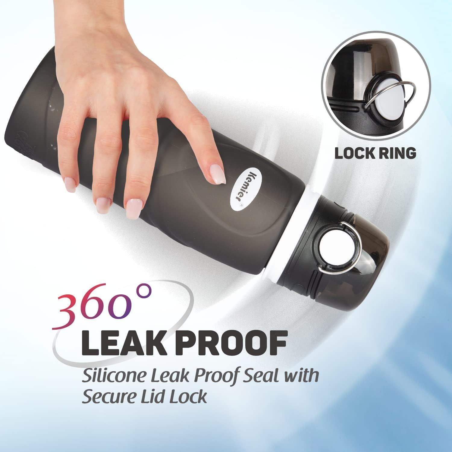 Botella de Agua Plegable Kemier S5-Pro 750ml Libre BPA