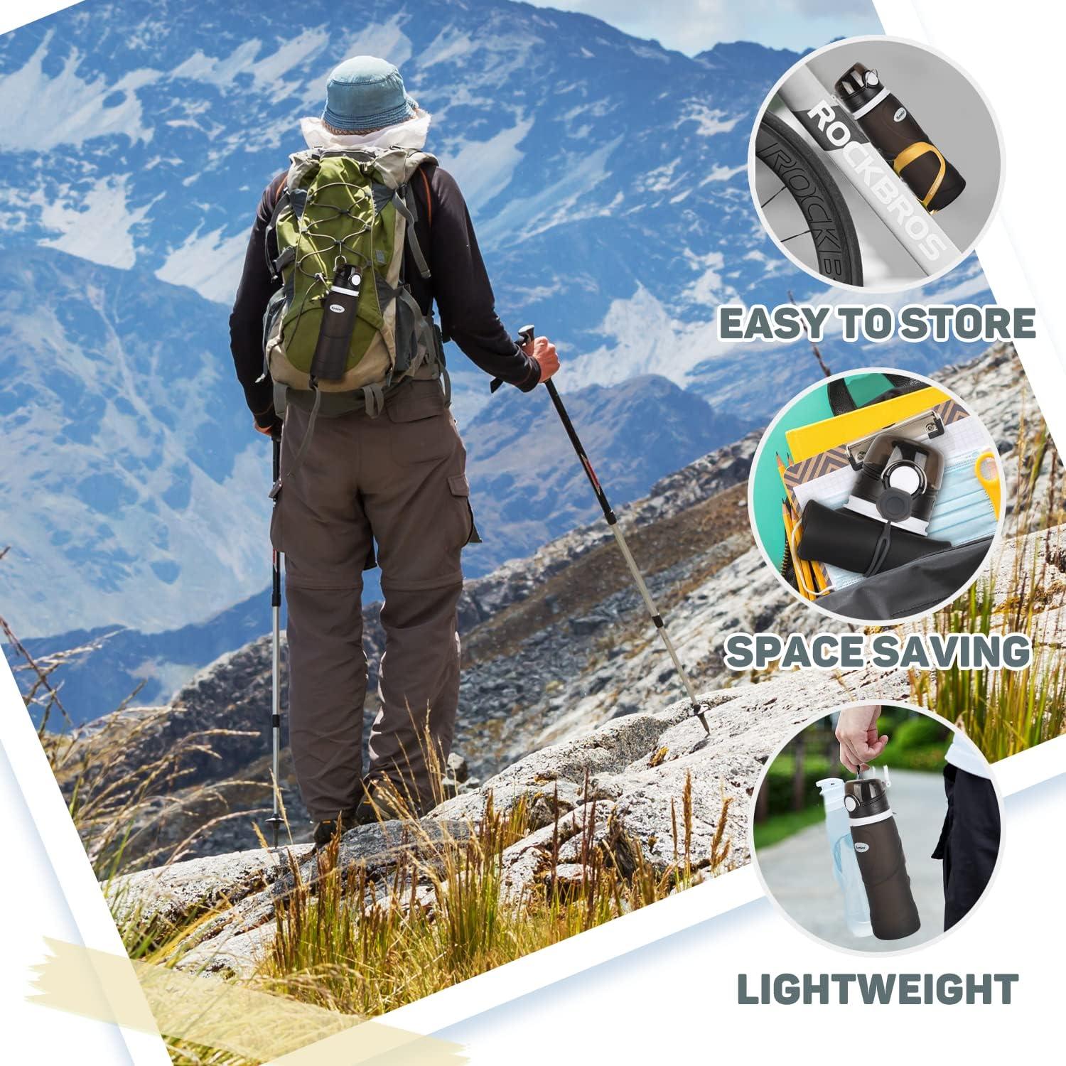 Botella de Agua Plegable Kemier S5-Pro 750ml Libre BPA