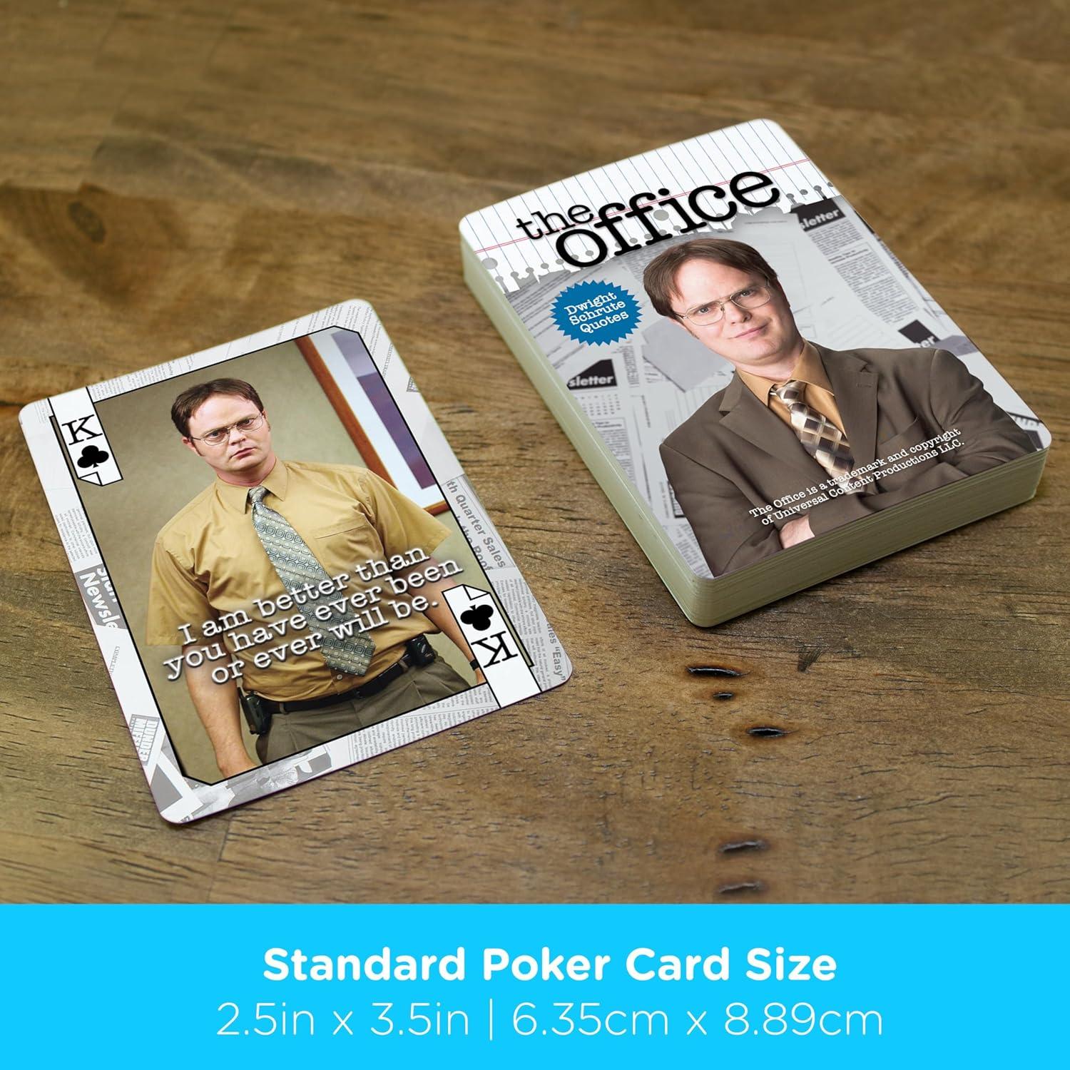 Baraja de Cartas The Office Aquarius - Citas de Dwight 54 Piezas