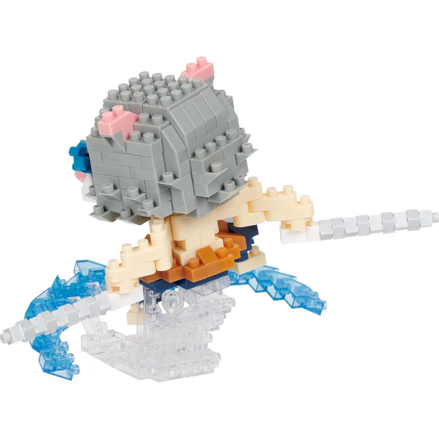 Nanoblock Inosuke Hashibira Demon Slayer 270 Piezas 7.2 cm
