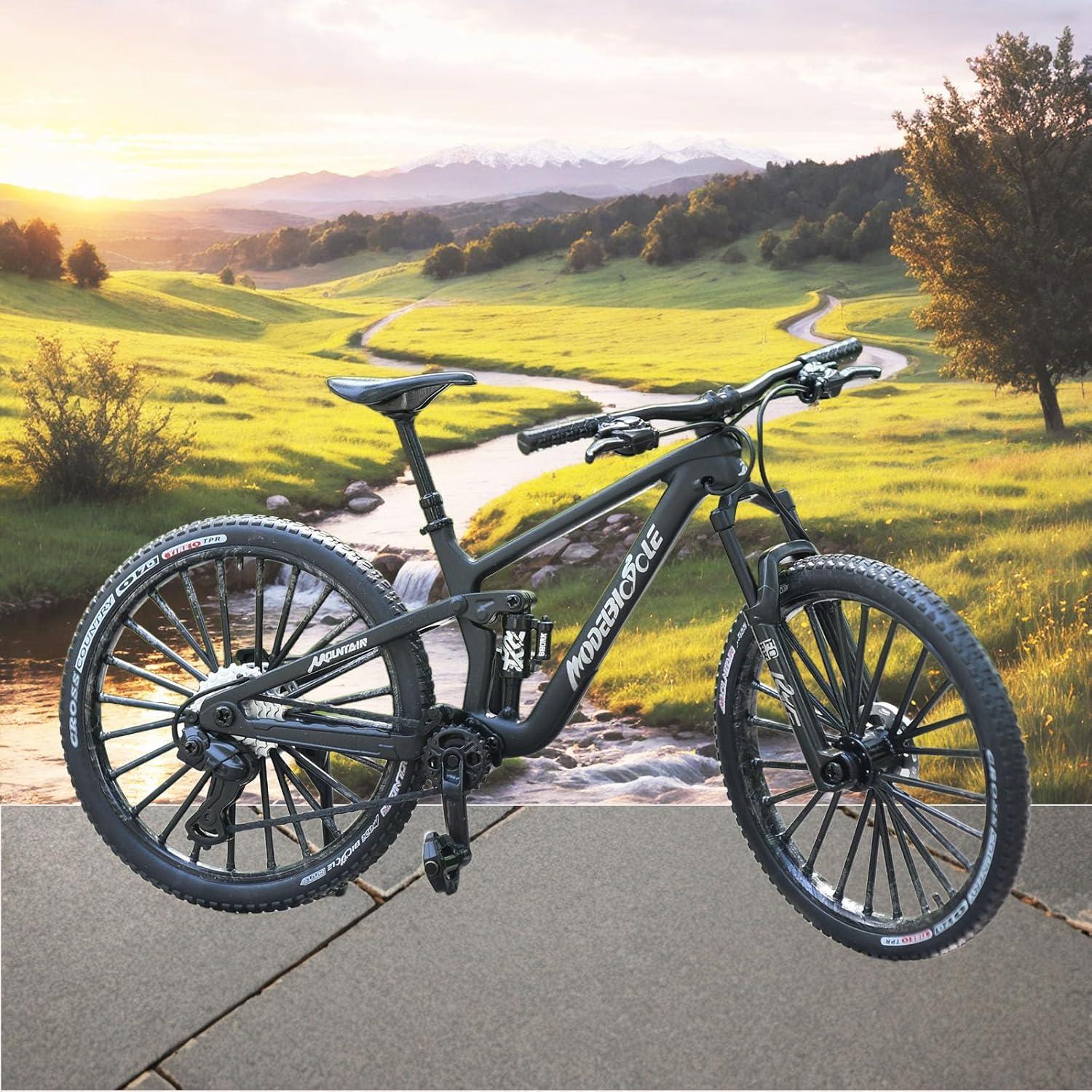 Bicicleta de Montaña Miniatura ZIYUE 20.3x11.2cm Negro