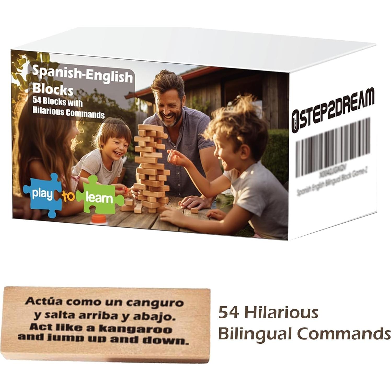 Juego de Bloques Bilingües 1step2dream - Aprendizaje Español