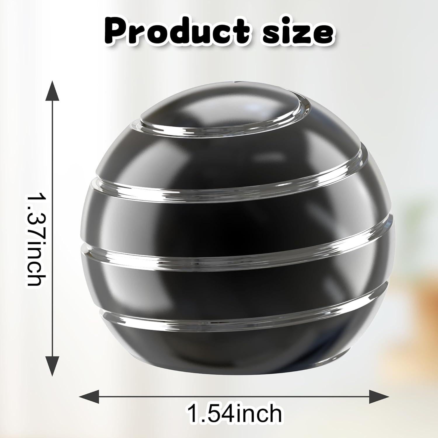 Juguete Cinético Antiestrés Kryfa para Escritorio Negro 3.99 cm