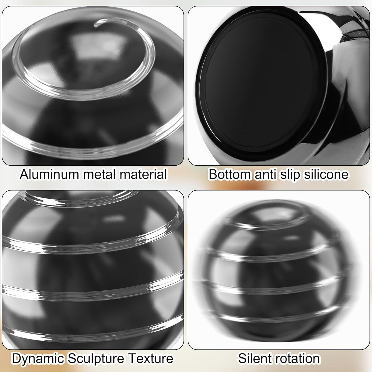 Juguete Cinético Antiestrés Kryfa para Escritorio Negro 3.99 cm