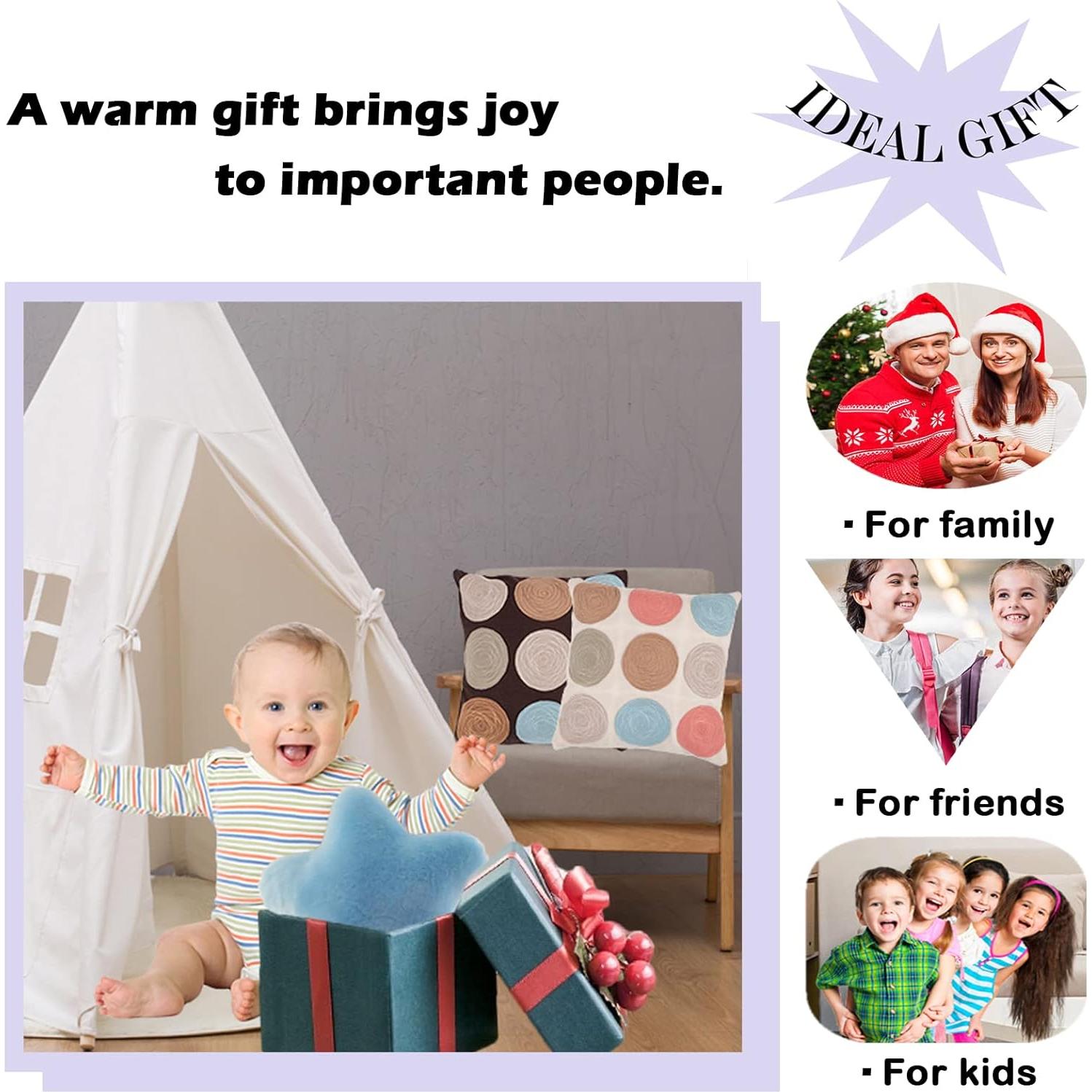 Almohada Estrella Plush Zhidiloveyou Azul 40 cm Suave