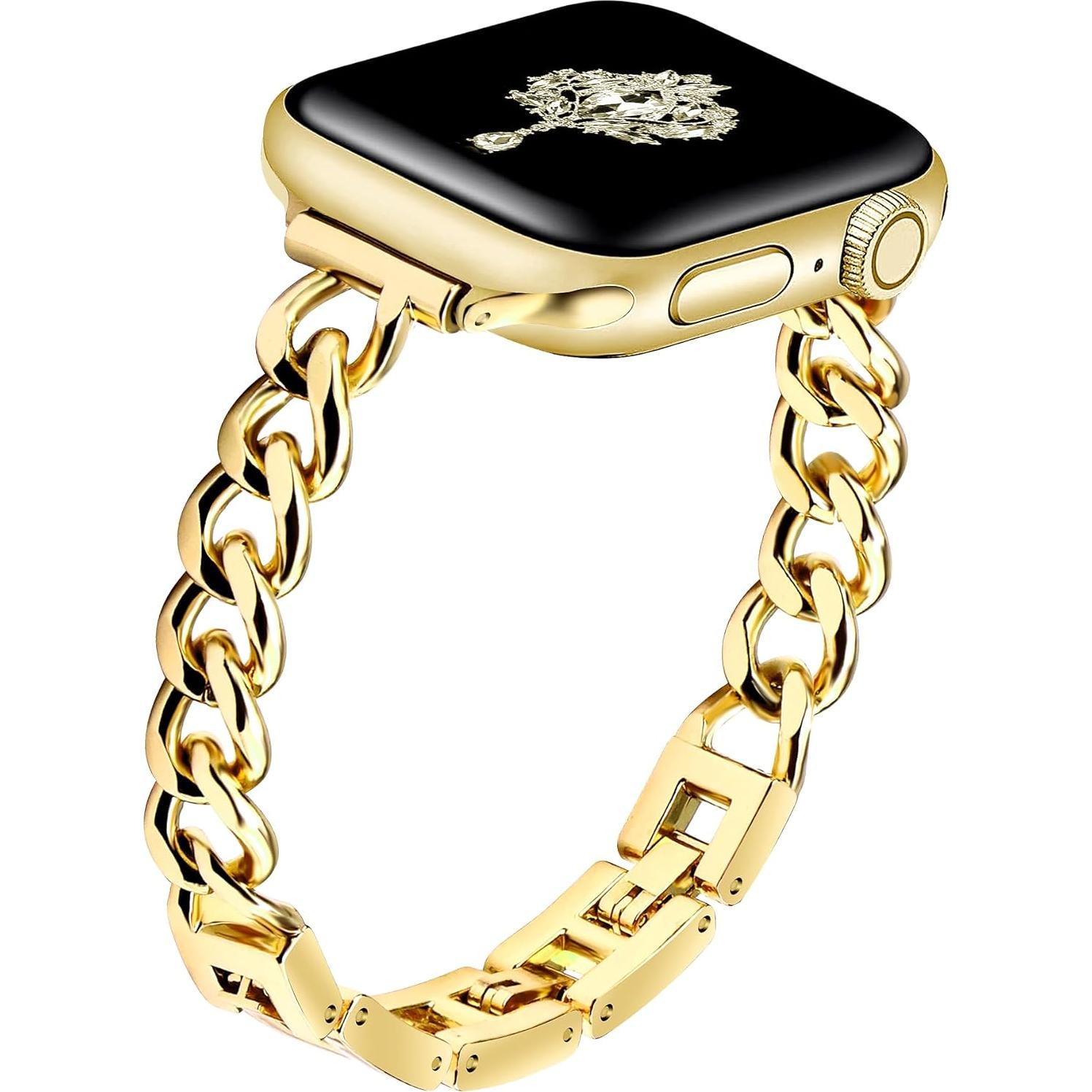 Banda Dorada Slim Newlibery para Apple Watch 38-42mm Ajustable