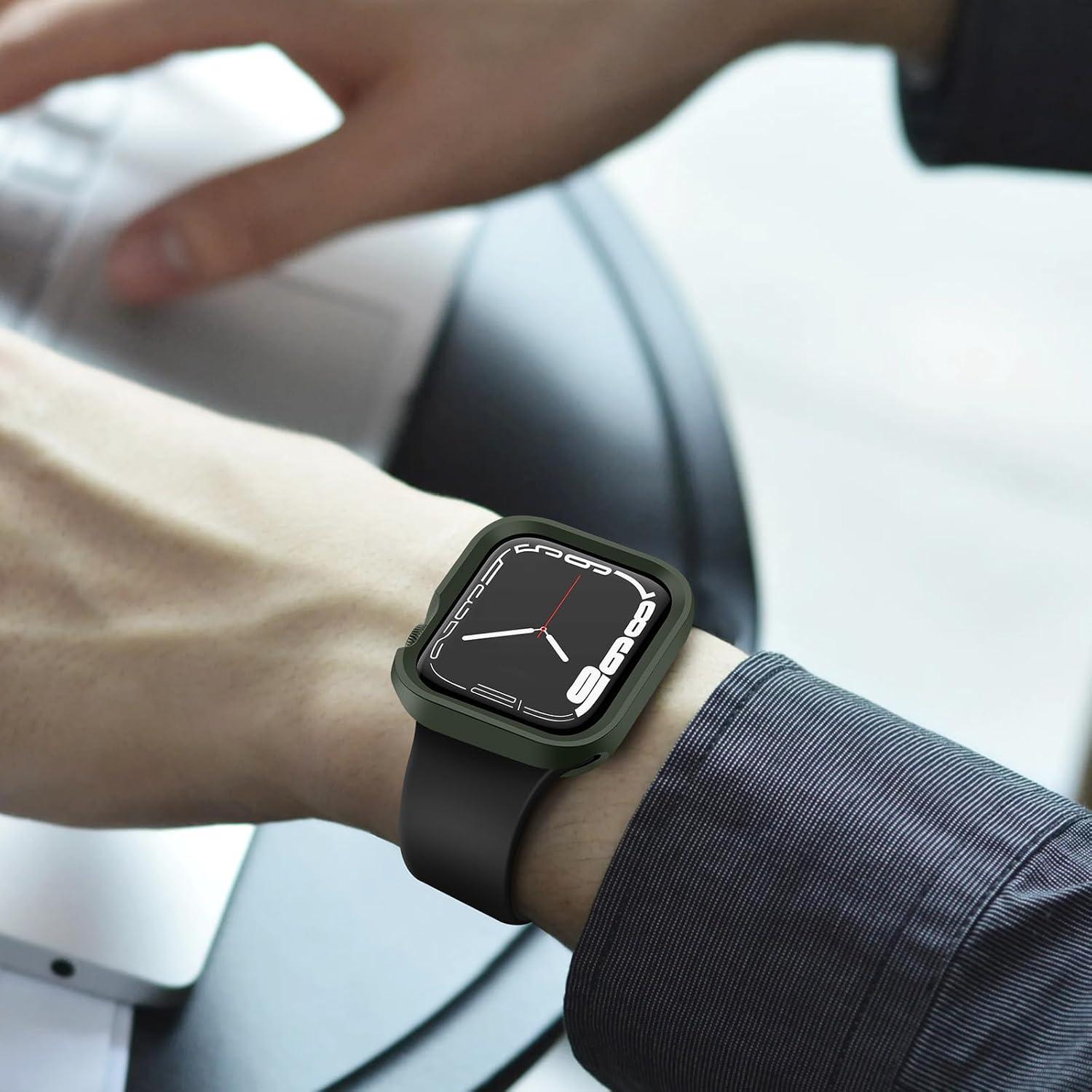 Funda Protectora ZZDZZ Verde Militar para Apple Watch 40mm 41mm