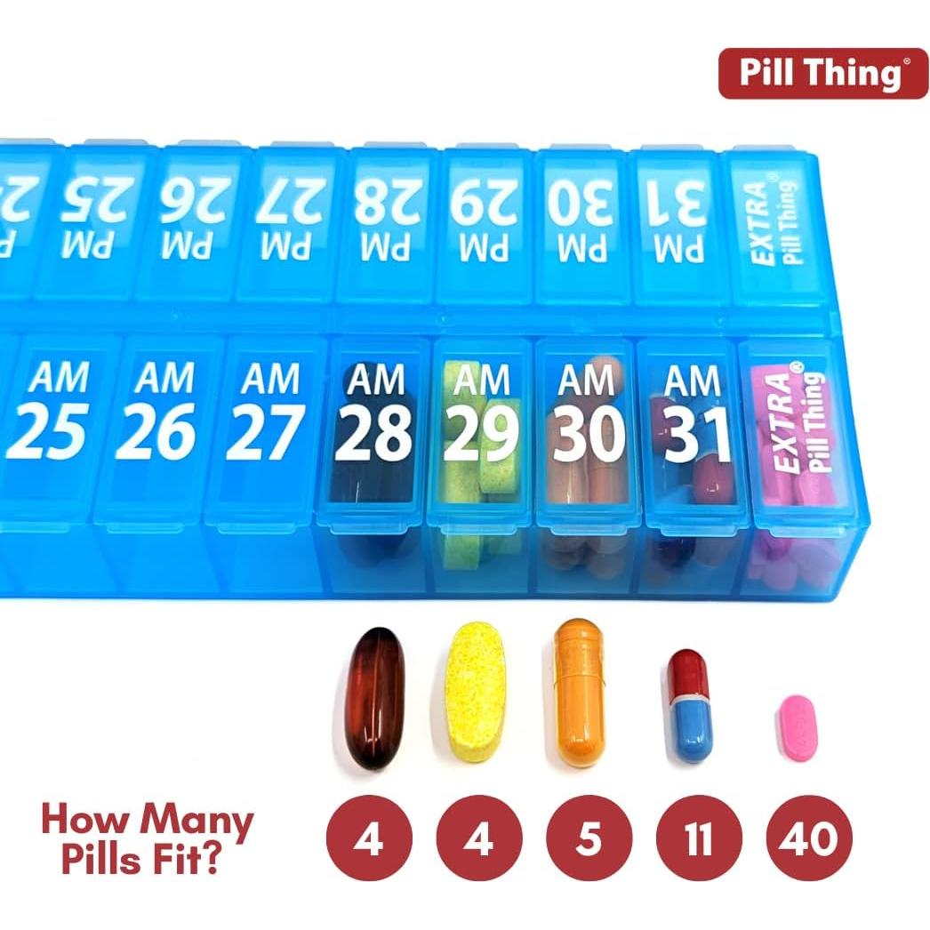 Juego Organizador de Pastillas AM PM Pill Thing - 31 Días