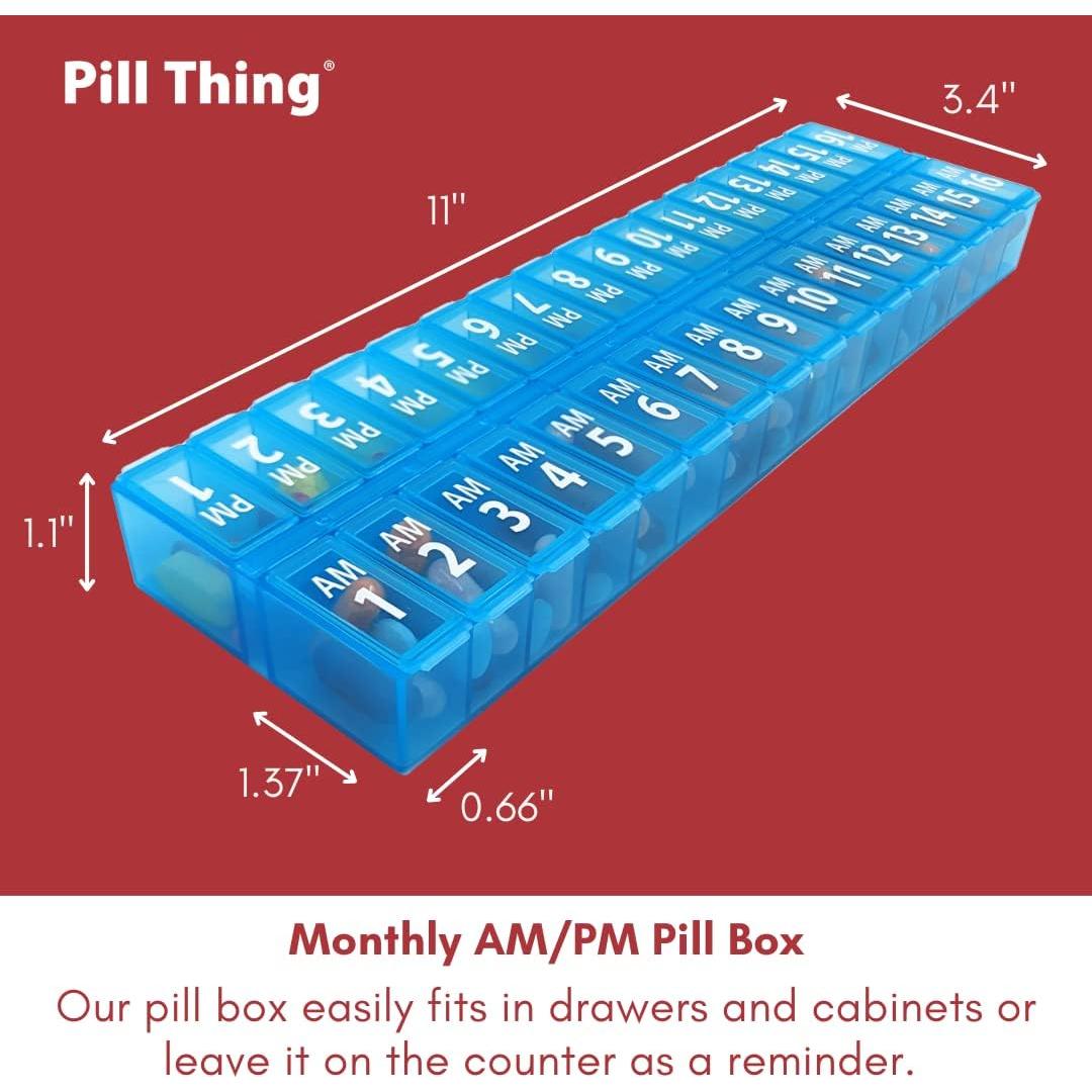 Juego Organizador de Pastillas AM PM Pill Thing - 31 Días