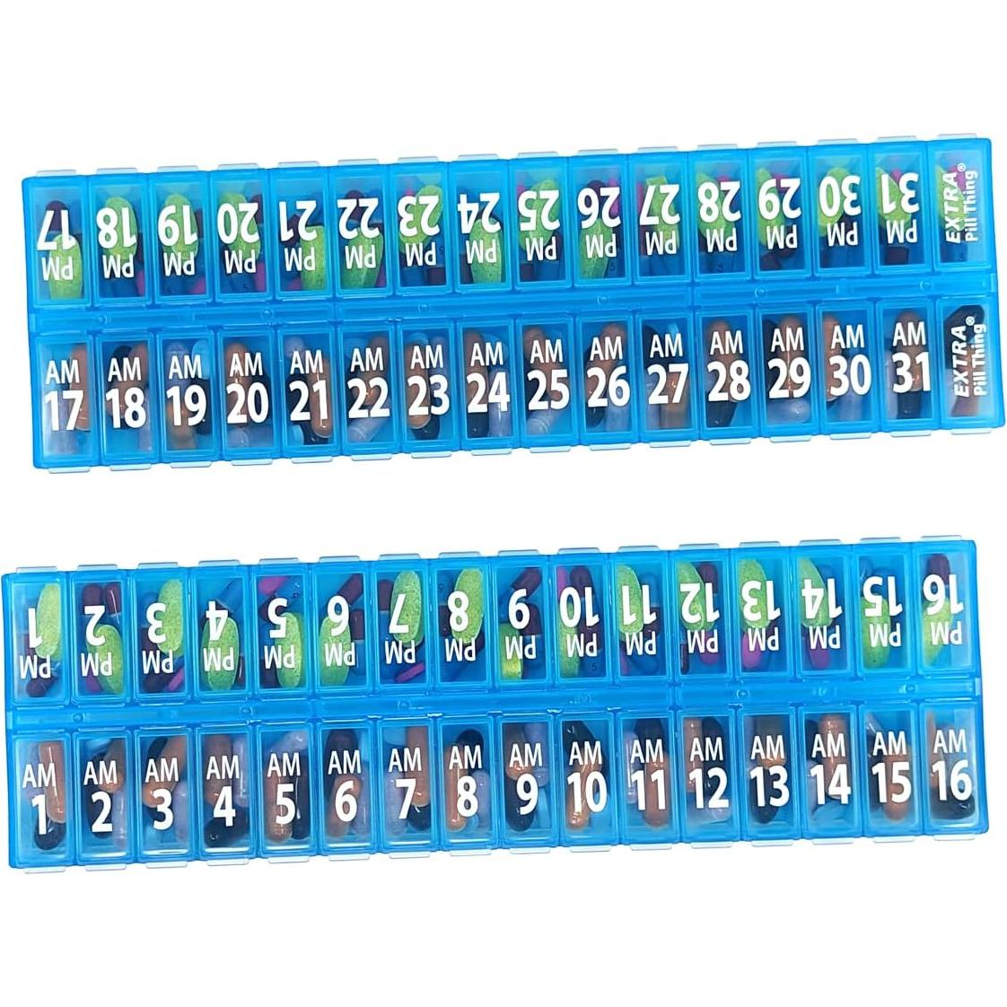 Juego Organizador de Pastillas AM PM Pill Thing - 31 Días