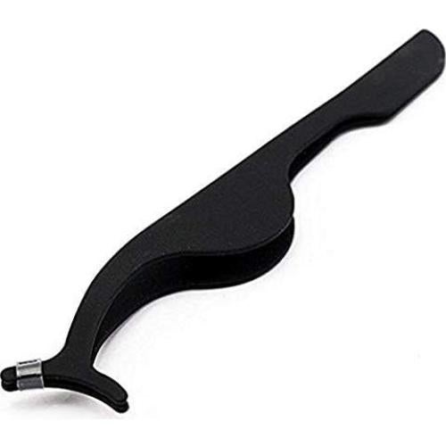 Pinzas para Pestañas Postizas EIAKE - Acero Inoxidable Negro