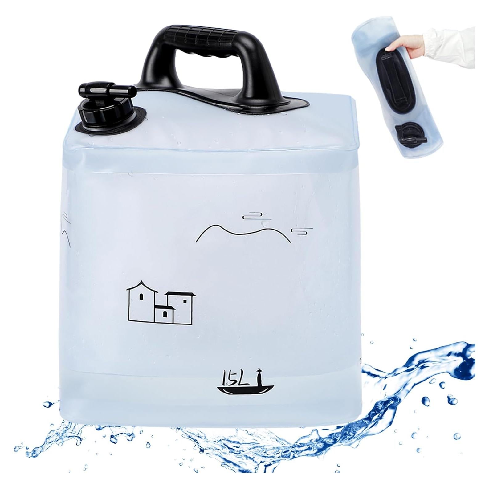 Contenedor de Agua Plegable Deiris 15L a Prueba de Fugas