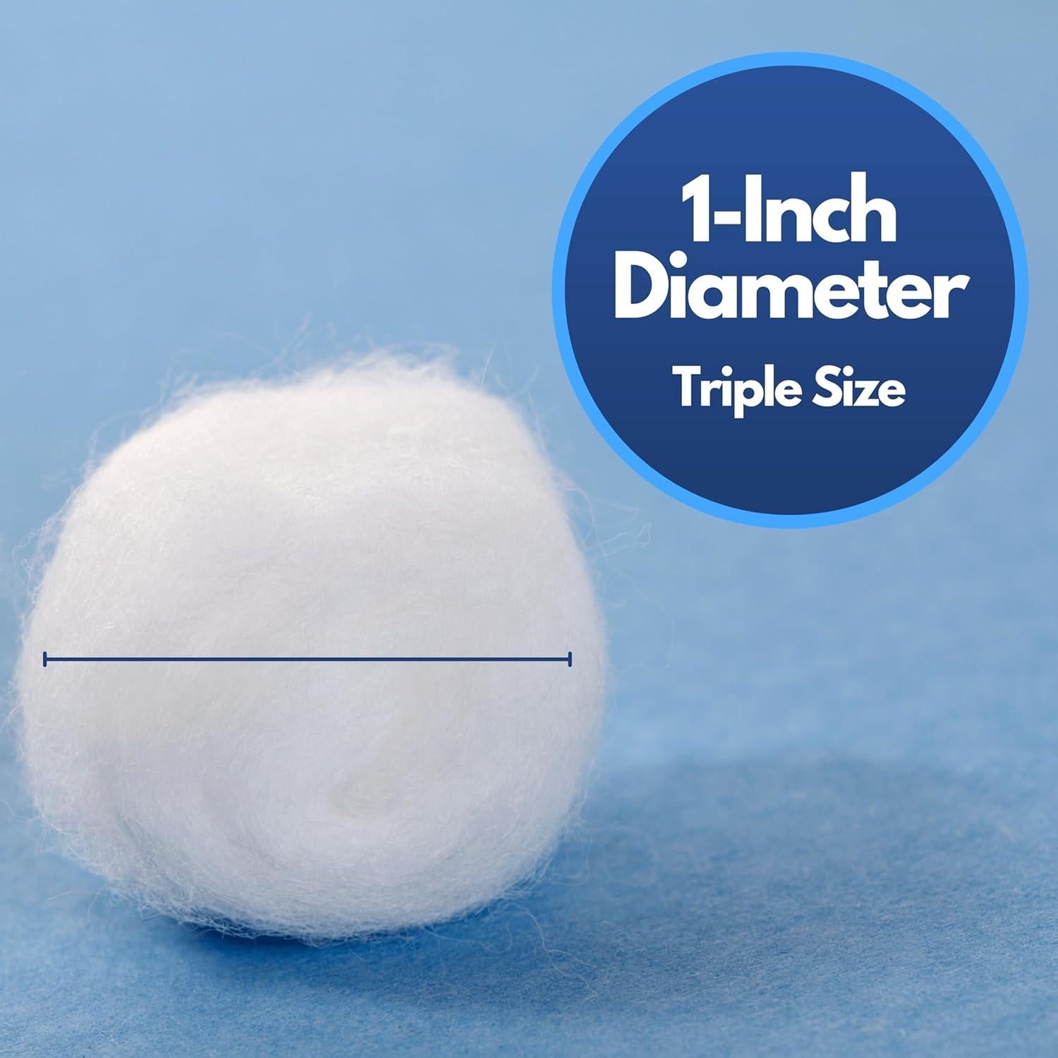 Bolas de Algodón Amazon Basics 200 Unidades Hipoalergénicas