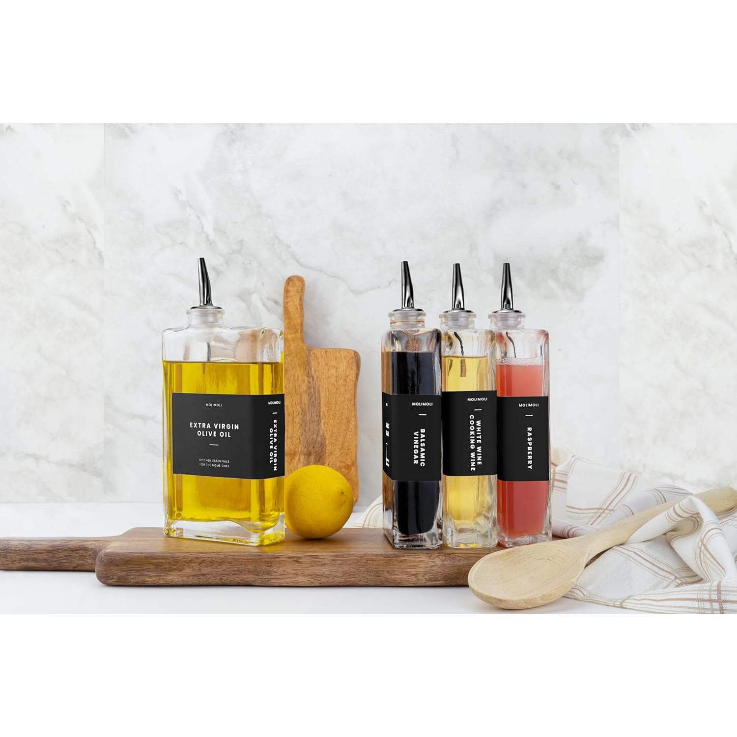 Vertedores de Acero Inoxidable Molimoli - Set de 4, Negro