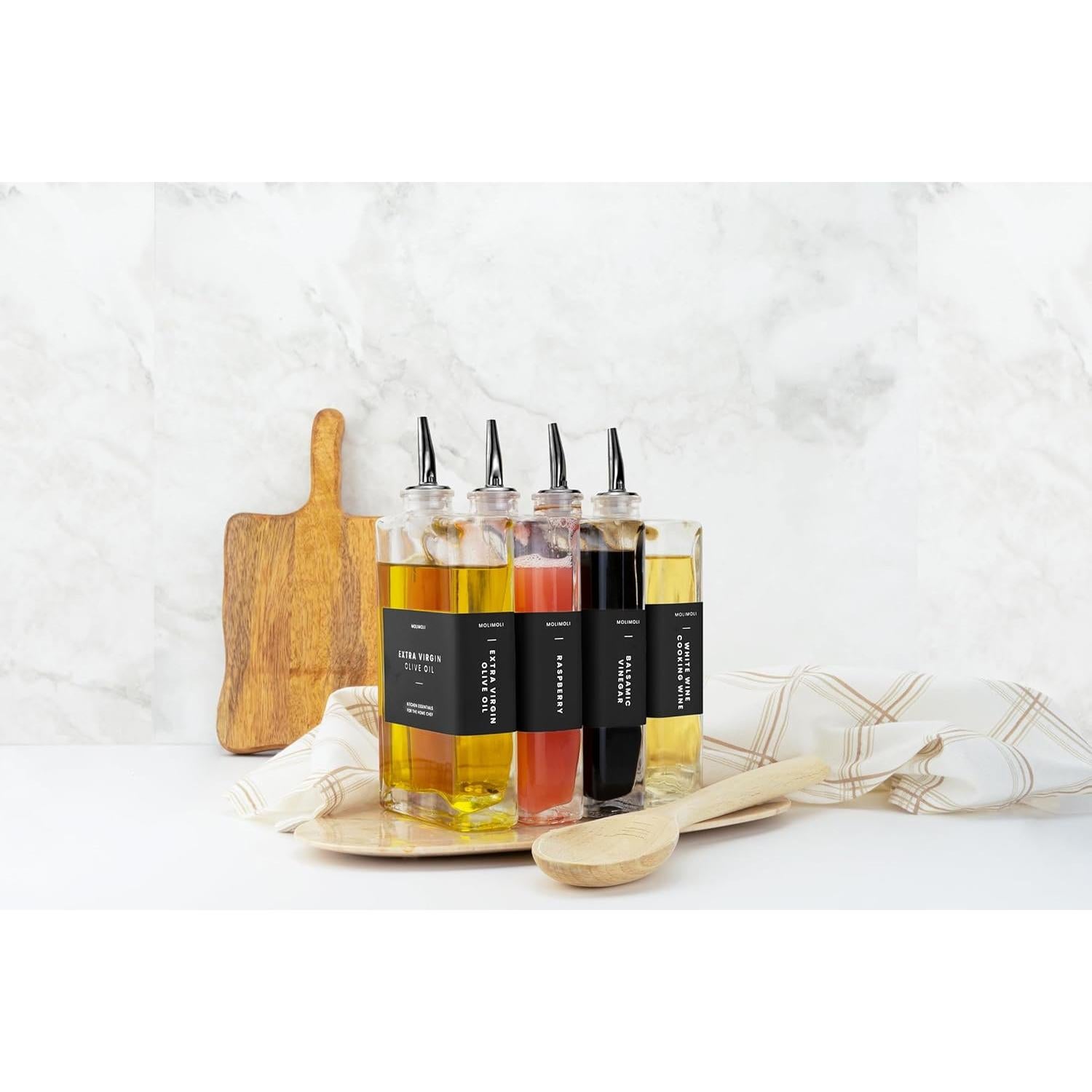 Vertedores de Acero Inoxidable Molimoli - Set de 4, Negro