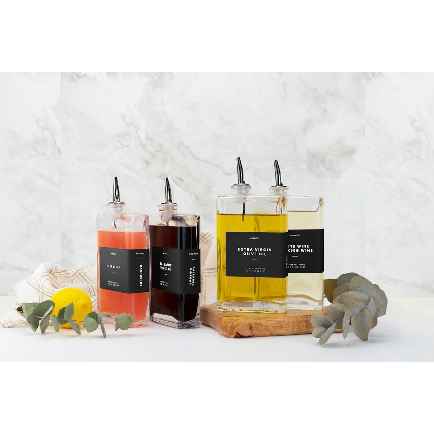 Vertedores de Acero Inoxidable Molimoli - Set de 4, Negro