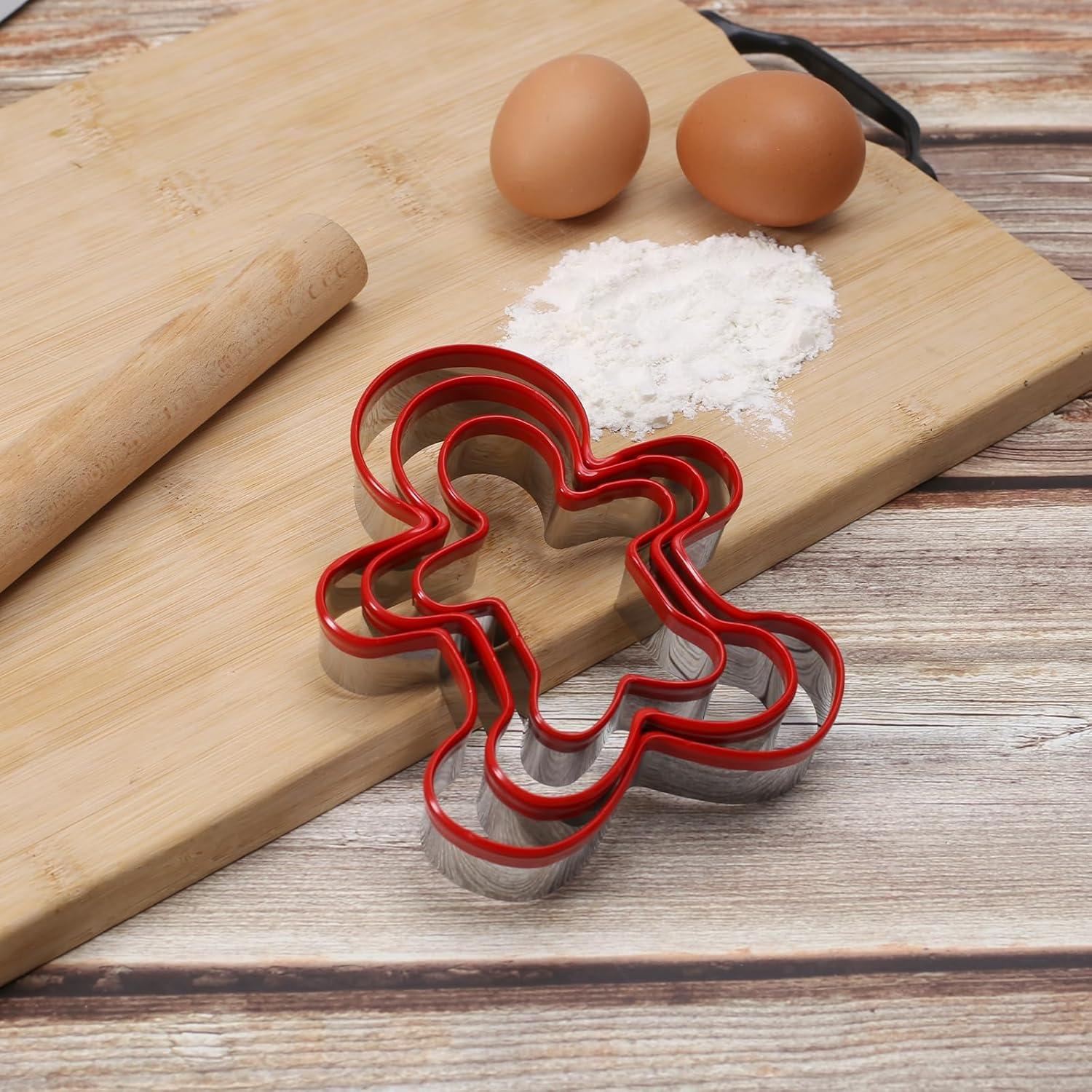 Cortadores de Galletas de Hombre de Jengibre Grlifbaw 3 Piezas