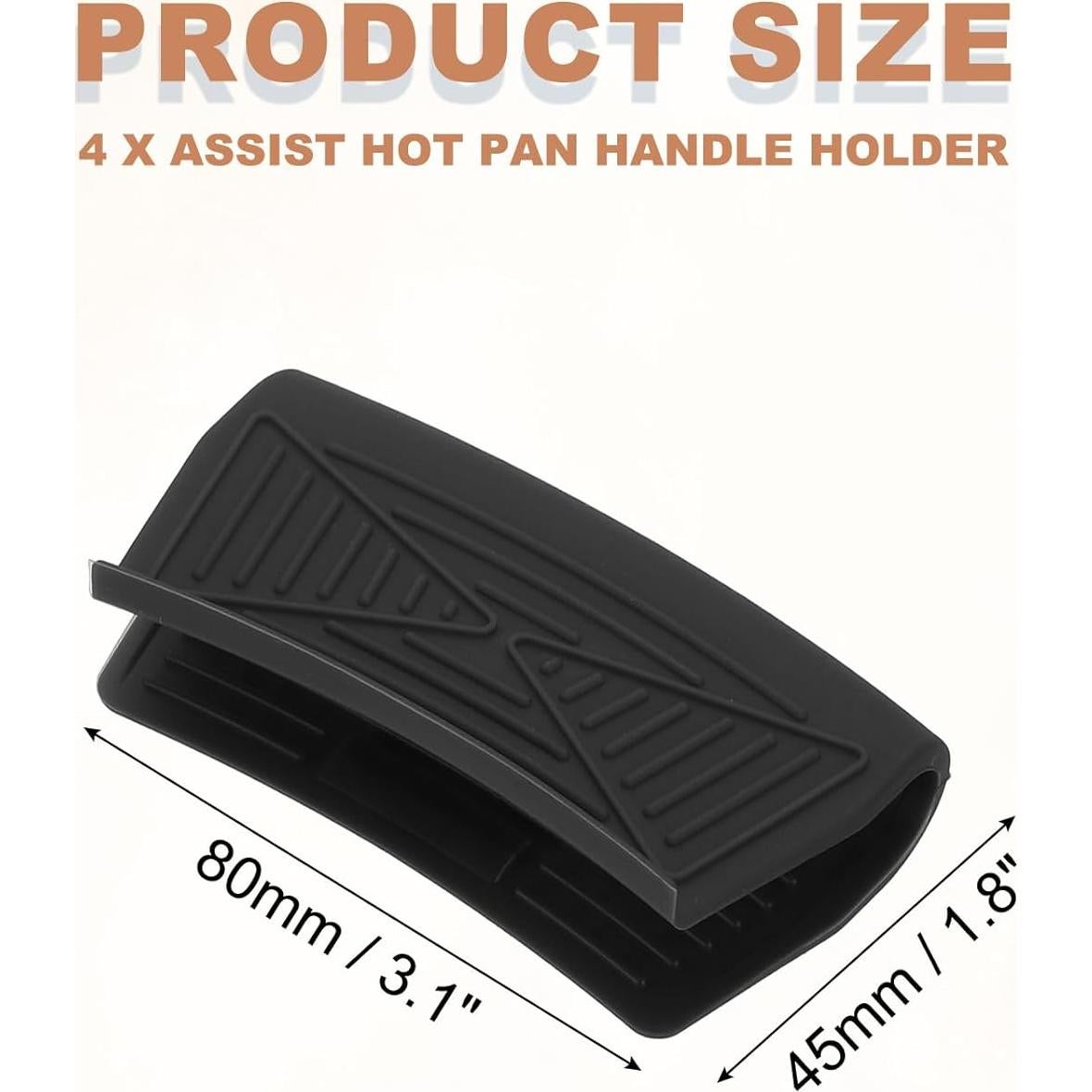 Funda de Mango de Silicona Antideslizante uxcell - 4 Pcs