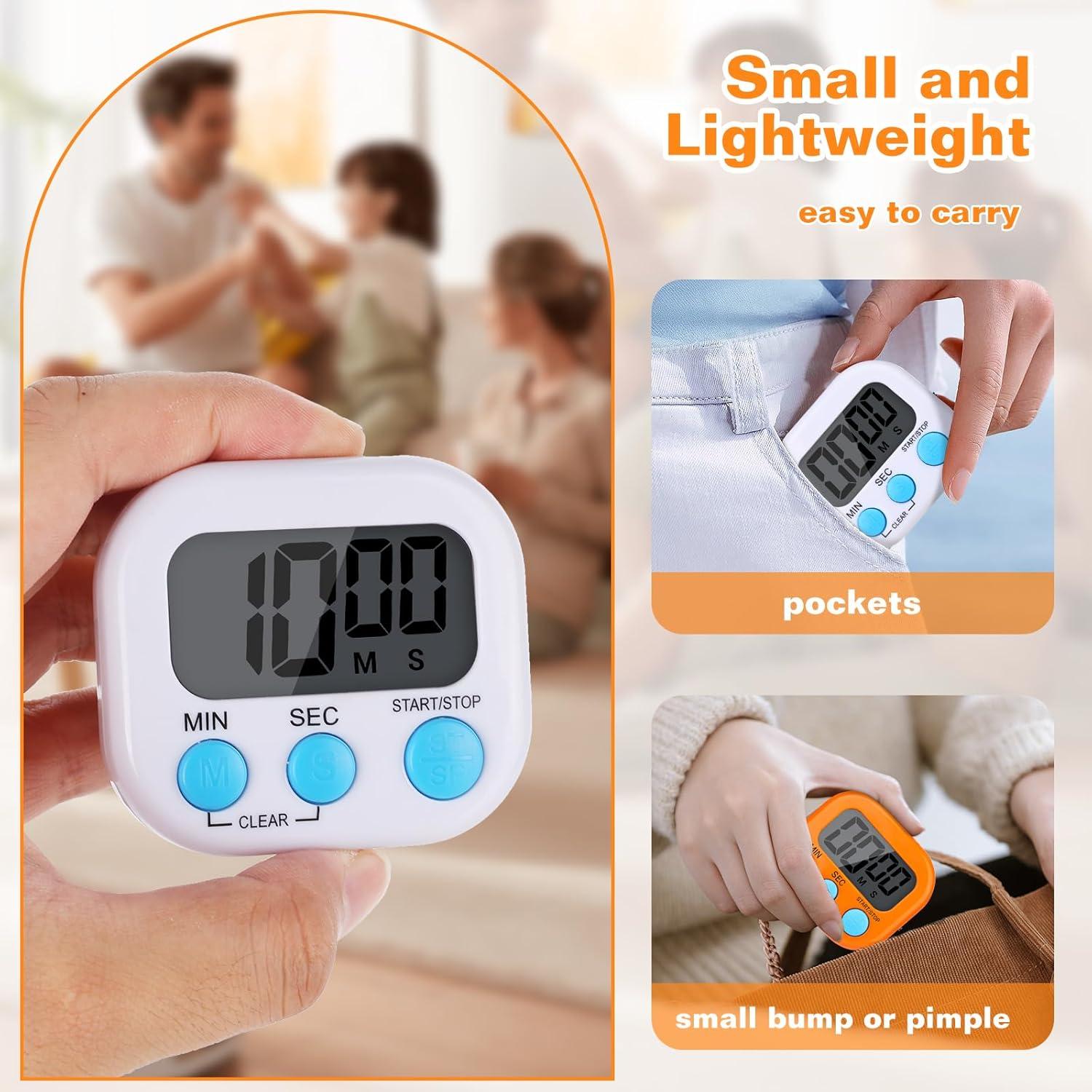 Paquete de 12 Temporizadores de Cocina Digitales Dualshine