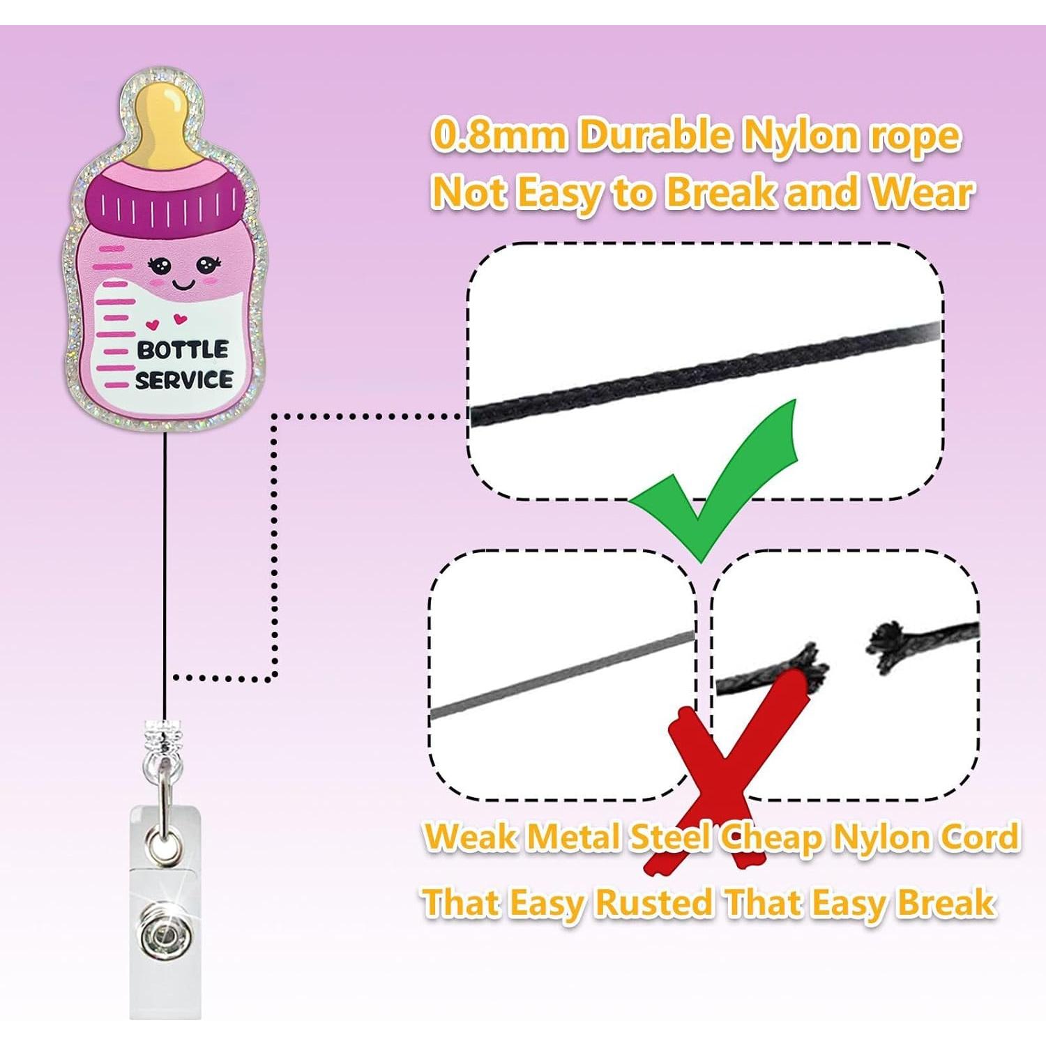 Portabotones Retráctil LEBEIGHT para Enfermeras - Acrílico