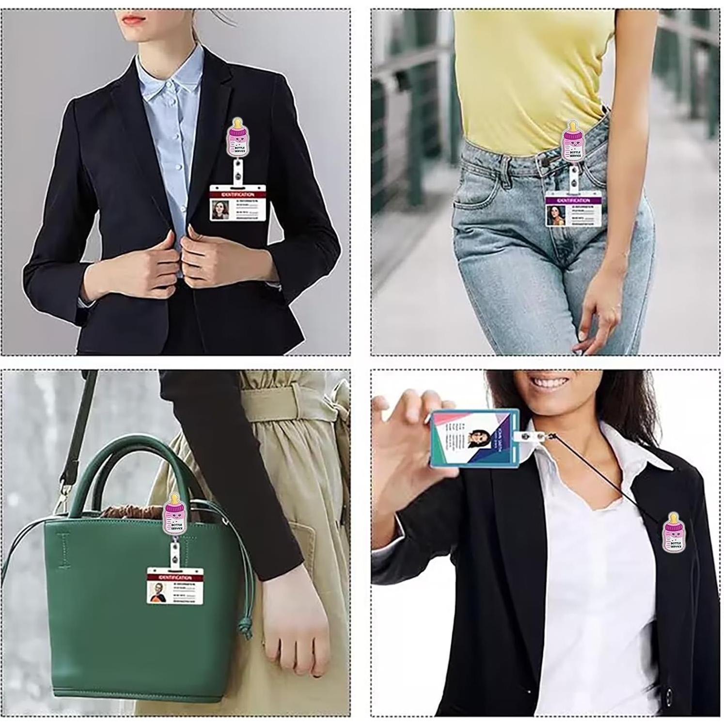 Portabotones Retráctil LEBEIGHT para Enfermeras - Acrílico