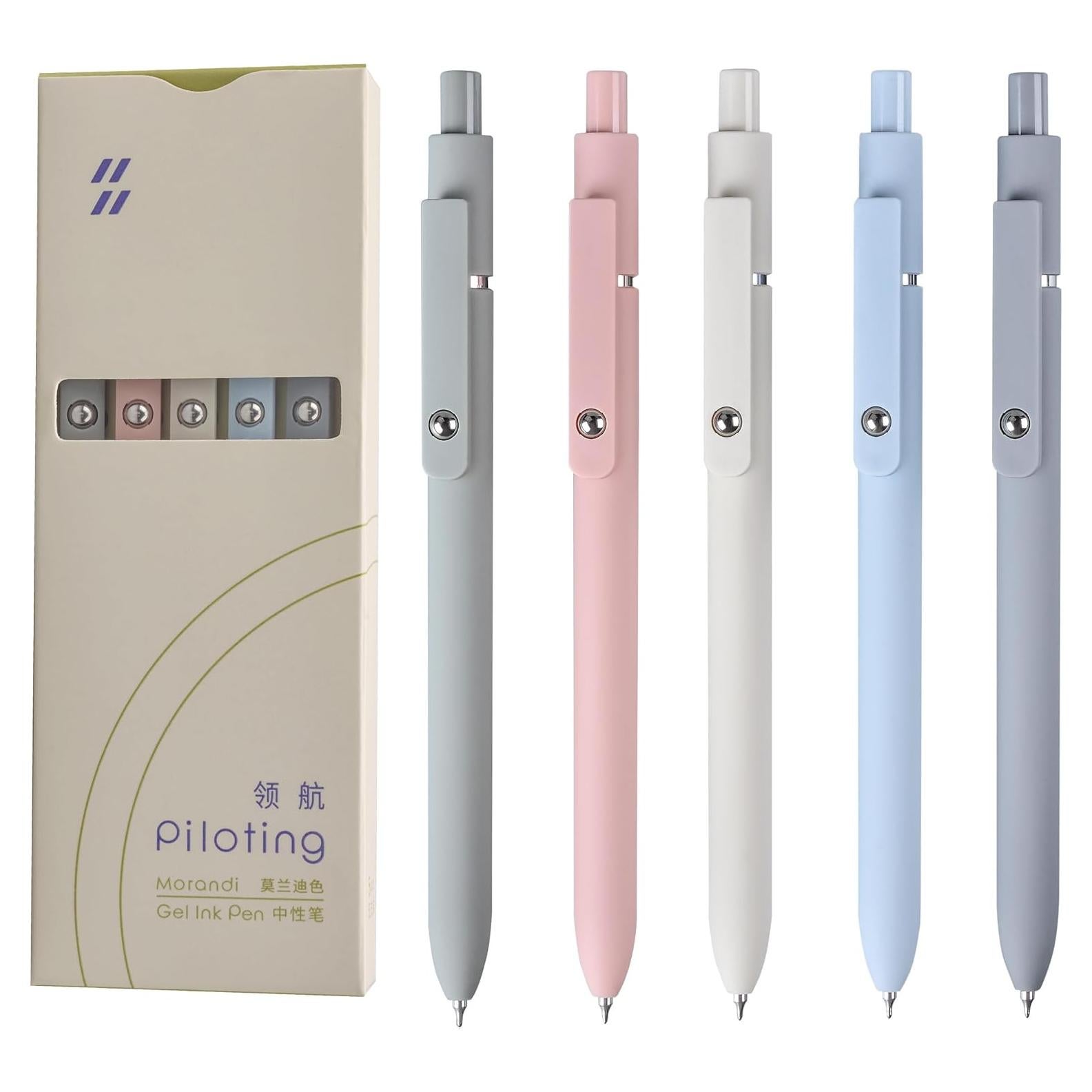 Conjunto de bolígrafos de gel MengRan 0.5mm tinta negra rápida