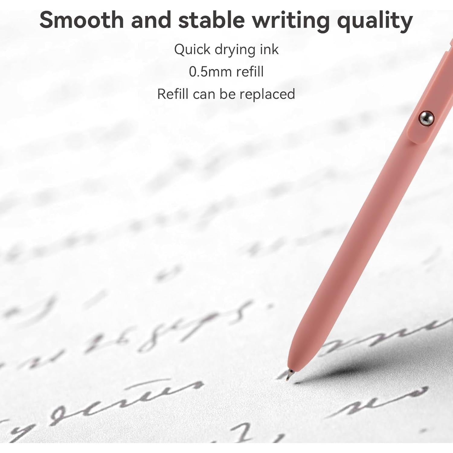 Conjunto de bolígrafos de gel MengRan 0.5mm tinta negra rápida