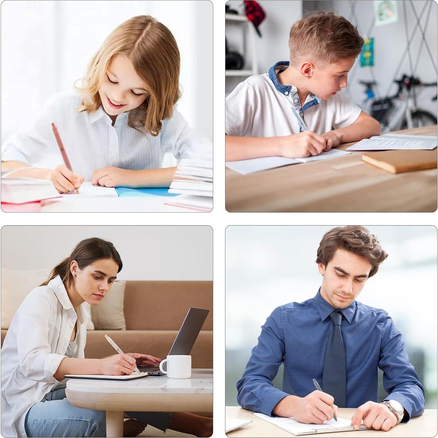 Conjunto de bolígrafos de gel MengRan 0.5mm tinta negra rápida