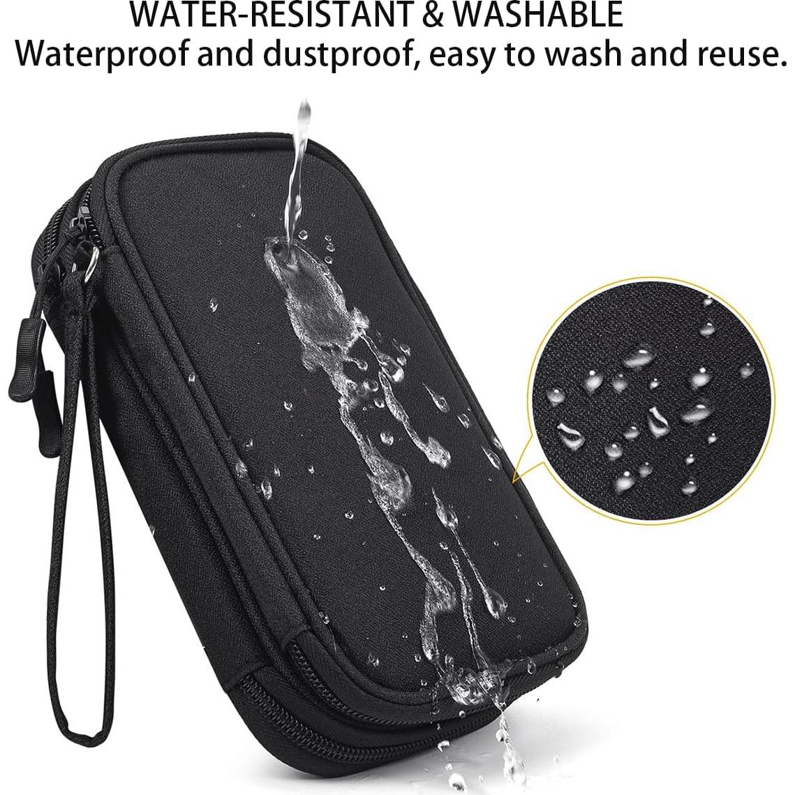 Organizador Electrónico de Viaje CAAORDKSO Grande Negro