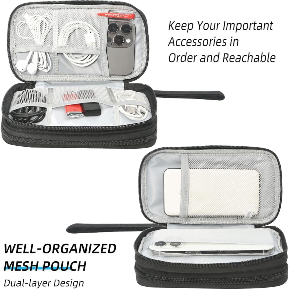 Organizador Electrónico de Viaje CAAORDKSO Grande Negro