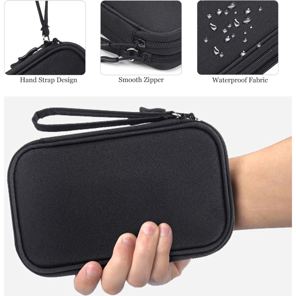 Organizador Electrónico de Viaje CAAORDKSO Grande Negro