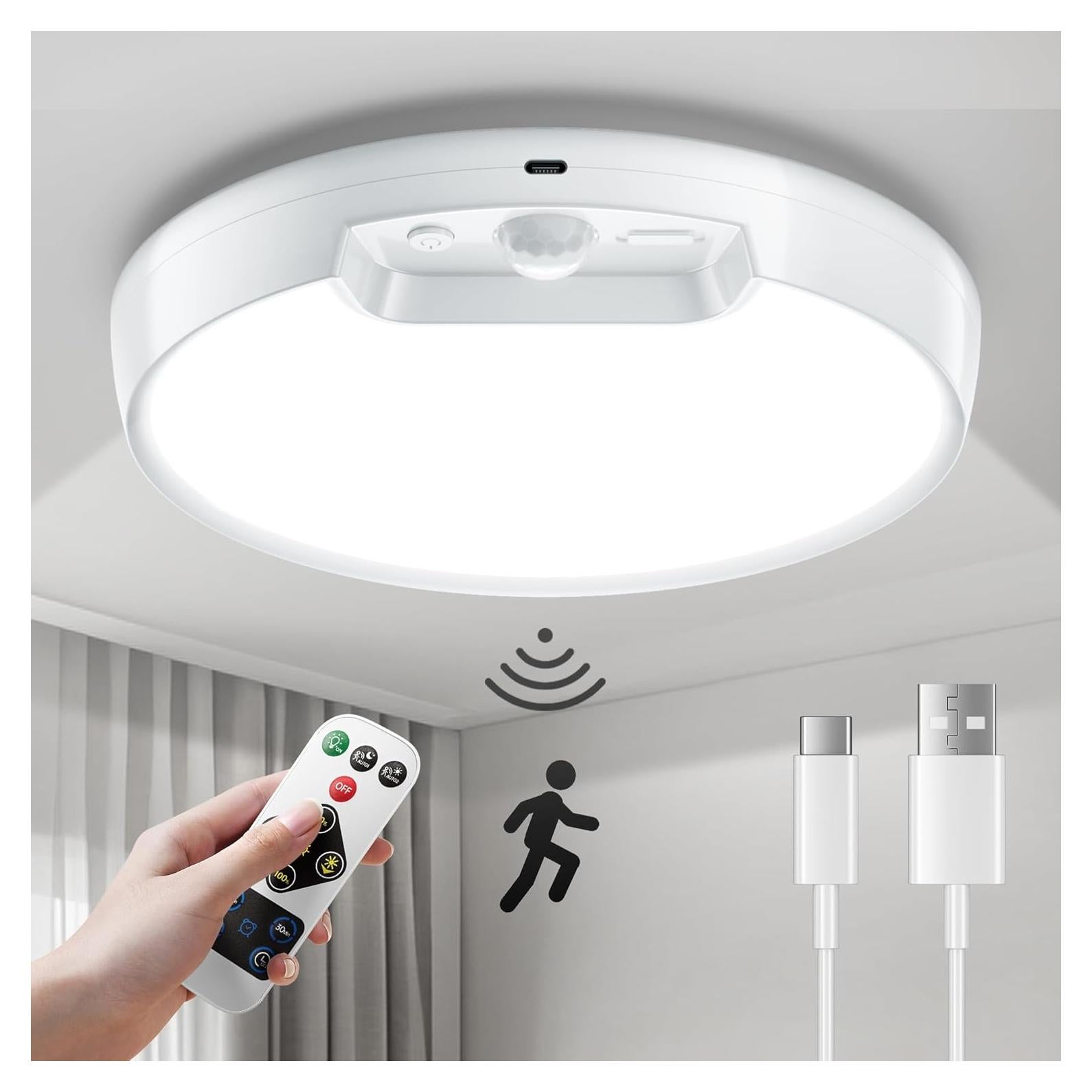 Luz de Techo Inalámbrica Homelist 8000mAh con Sensor Movimiento