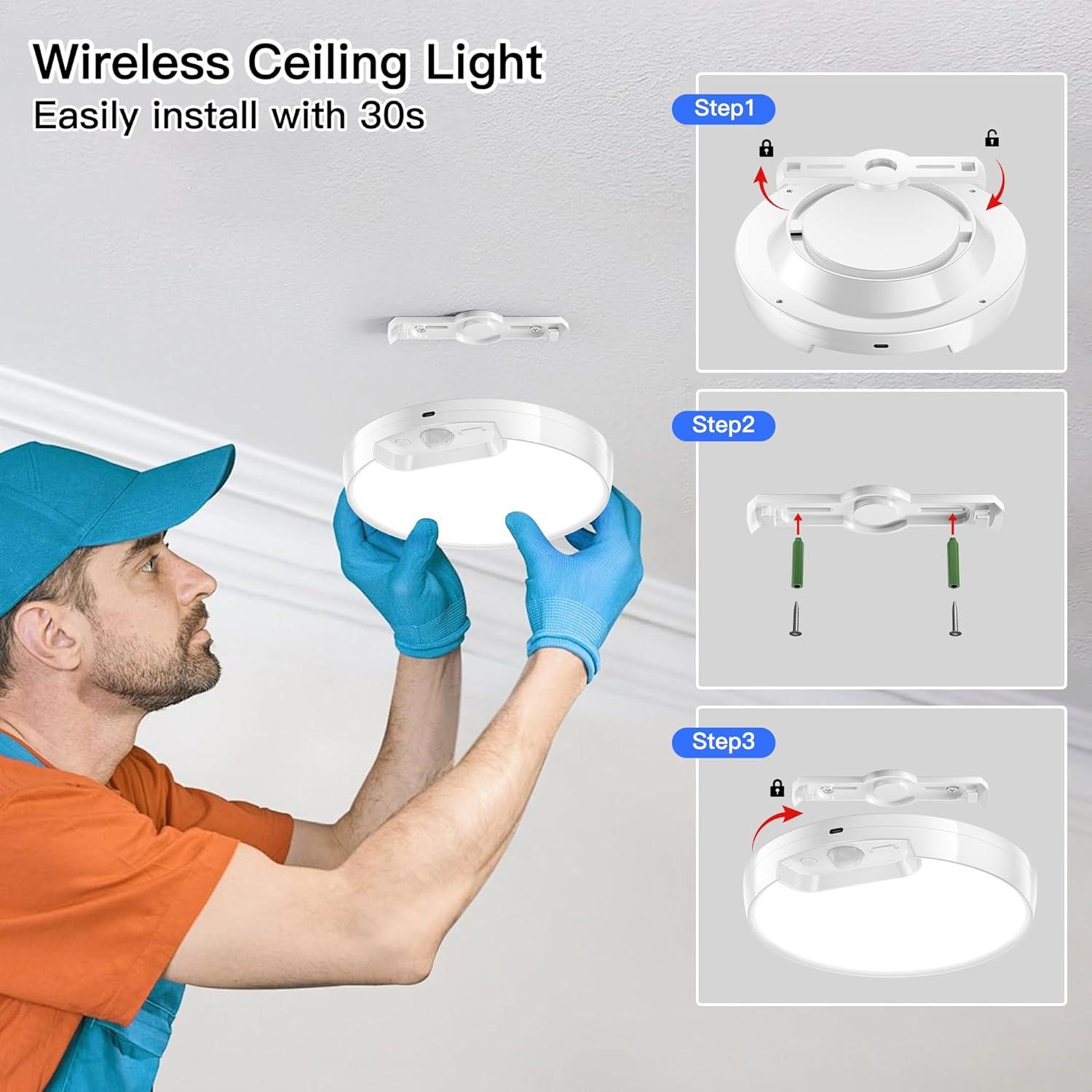 Luz de Techo Inalámbrica Homelist 8000mAh con Sensor Movimiento