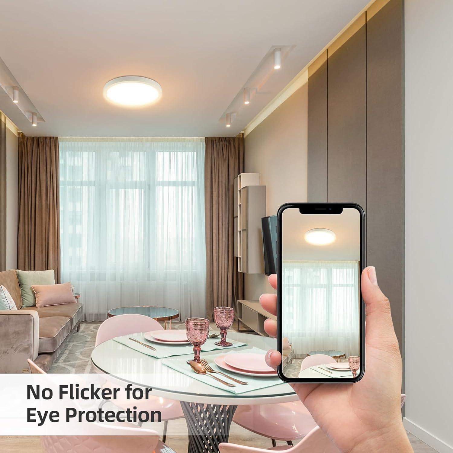 Luz de Techo LED Empotrada ECOELER 24W 1800Lm 9" 5 Temperaturas