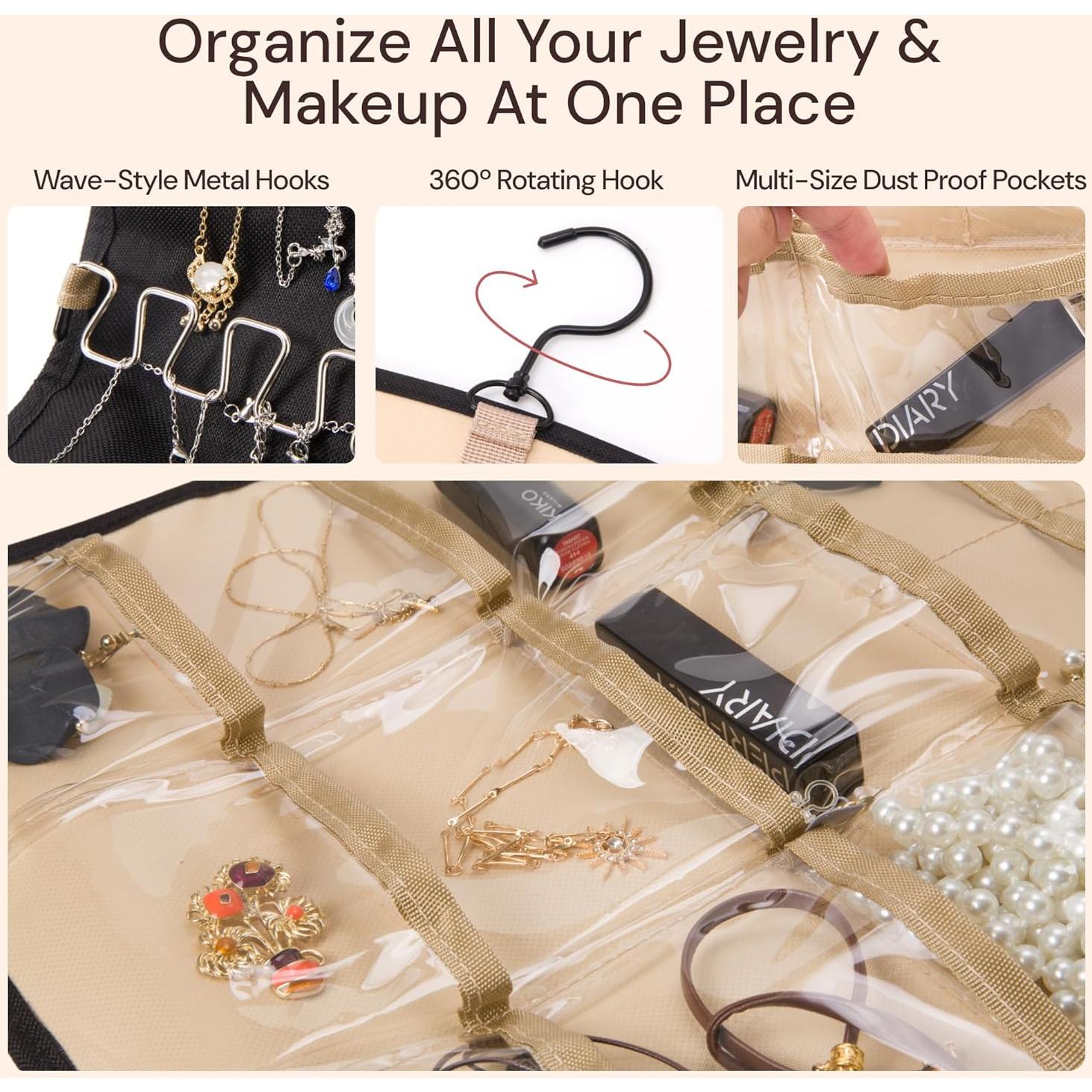 Soporte para Collares Boxy Concepts - Organizador de Joyería 26.7x3.8cm - Paquete de 2