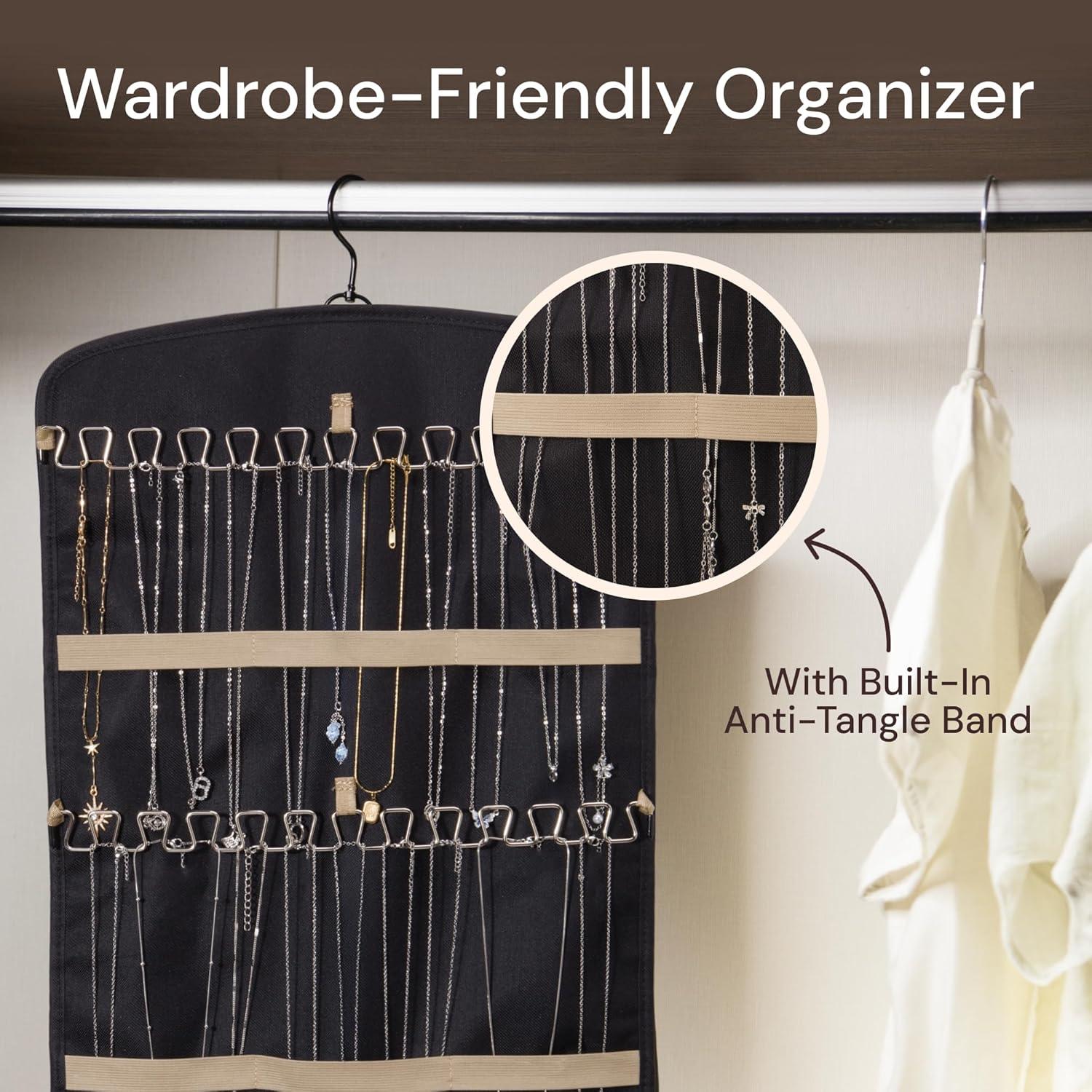 Soporte para Collares Boxy Concepts - Organizador de Joyería 26.7x3.8cm - Paquete de 2