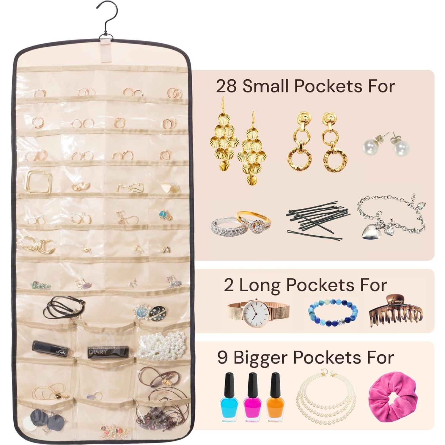 Soporte para Collares Boxy Concepts - Organizador de Joyería 26.7x3.8cm - Paquete de 2