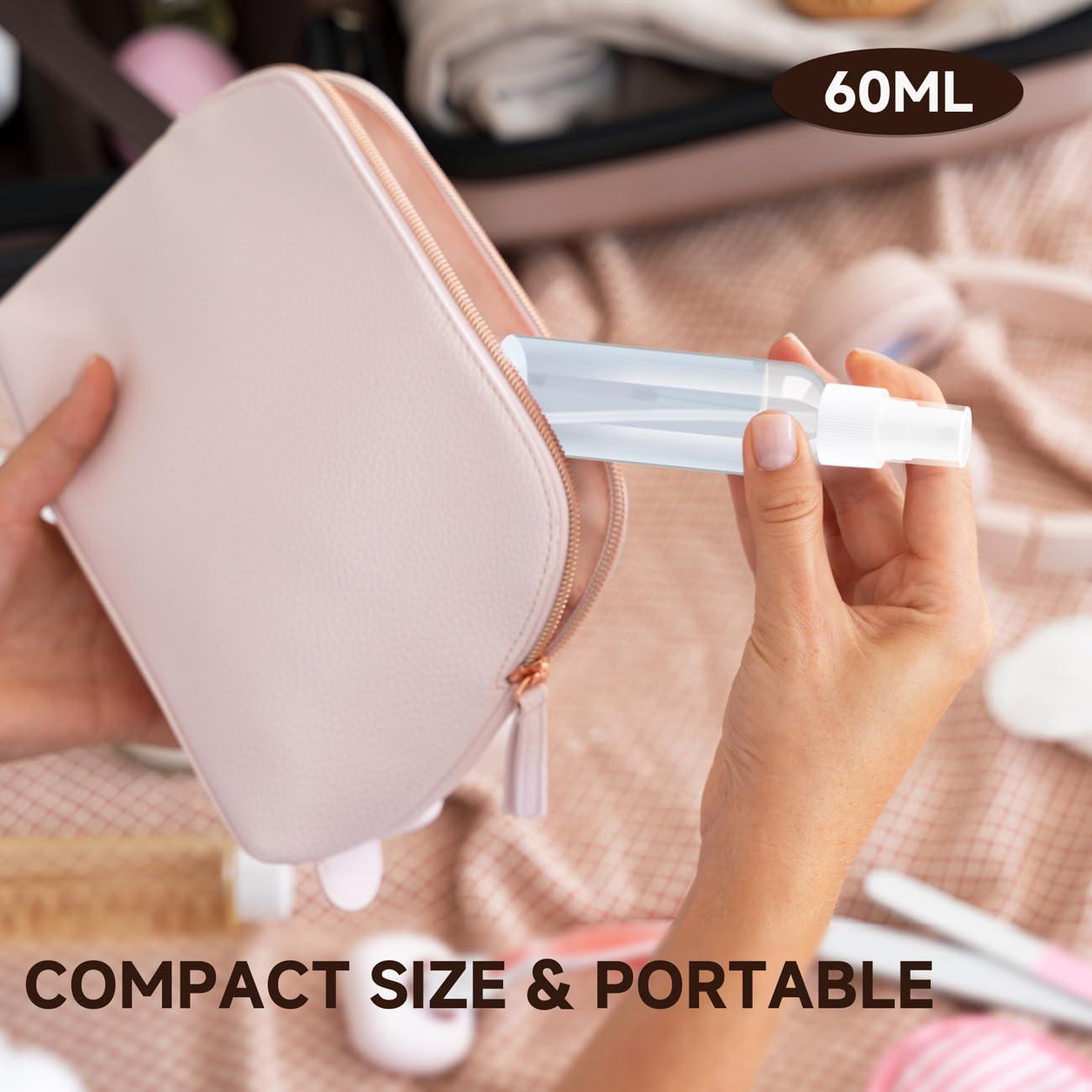 Botellas de Spray Pequeñas 60ml ZEJIA - 3 Piezas Rellenables