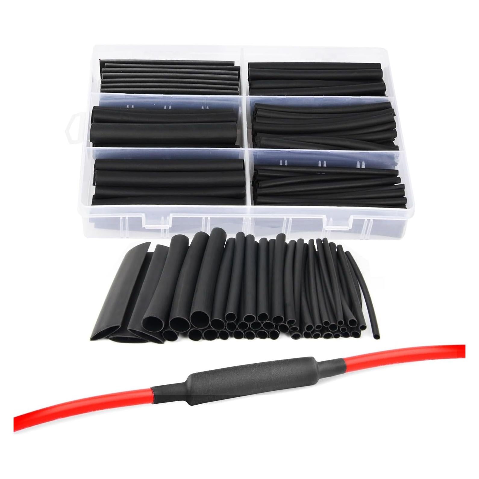 Kit de Tubos Termocontraíbles Nilight 130 Pcs 3:1 Doble Pared