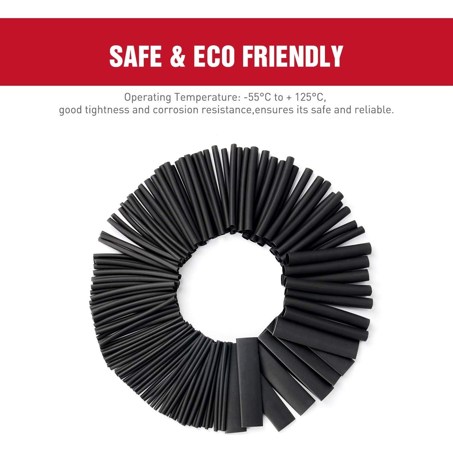 Kit de Tubos Termocontraíbles Nilight 130 Pcs 3:1 Doble Pared