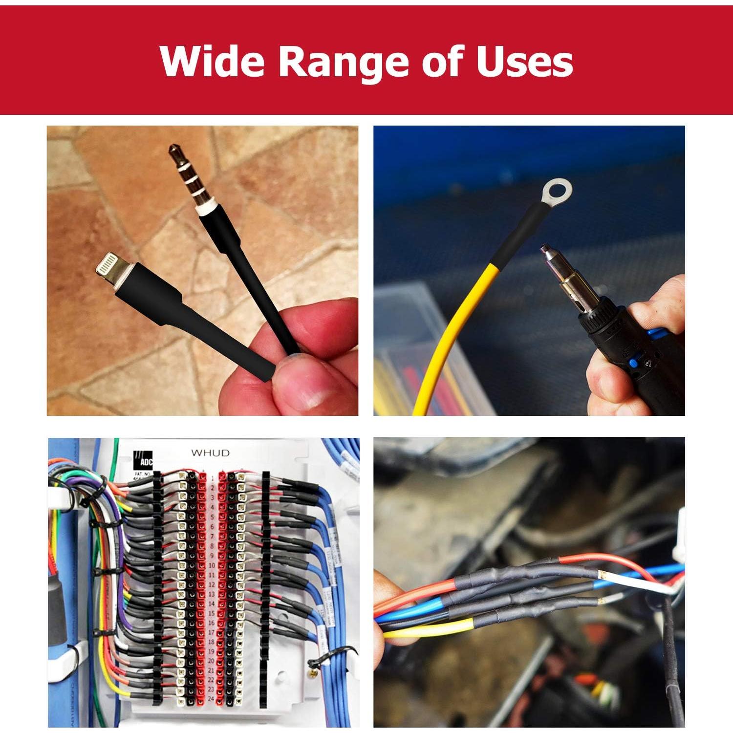 Kit de Tubos Termocontraíbles Nilight 130 Pcs 3:1 Doble Pared