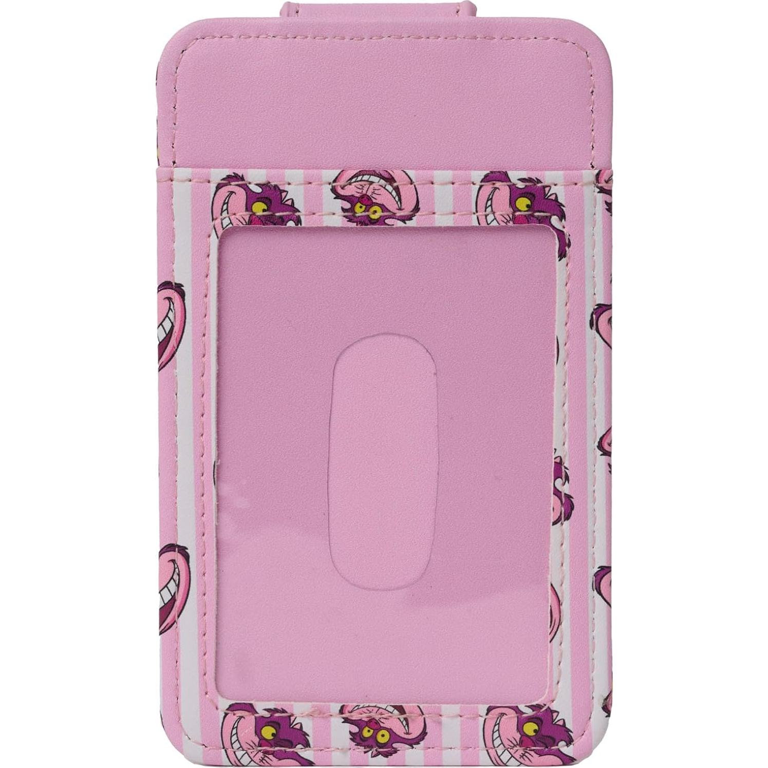 Billetera Portatarjetas Disney Gato de Cheshire Rosa Slim