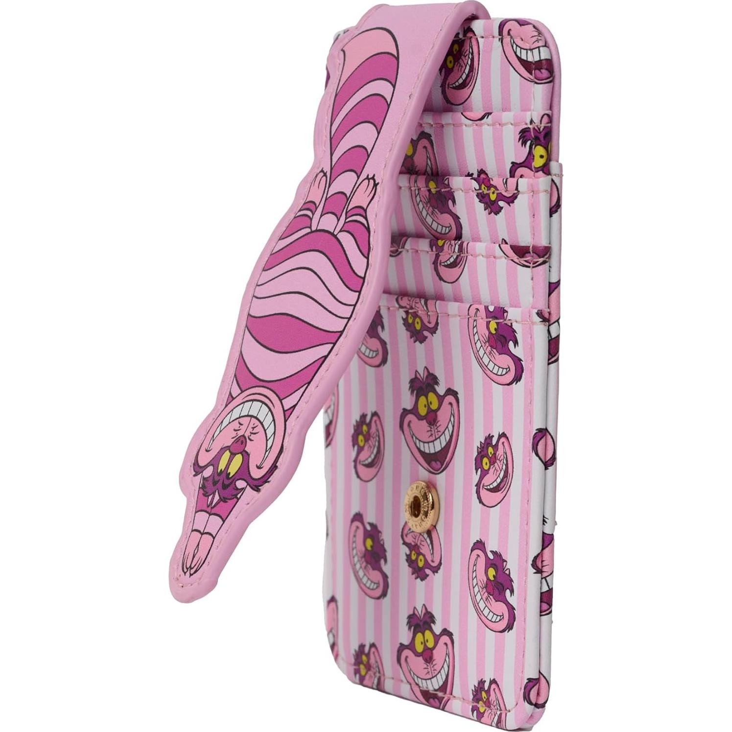 Billetera Portatarjetas Disney Gato de Cheshire Rosa Slim